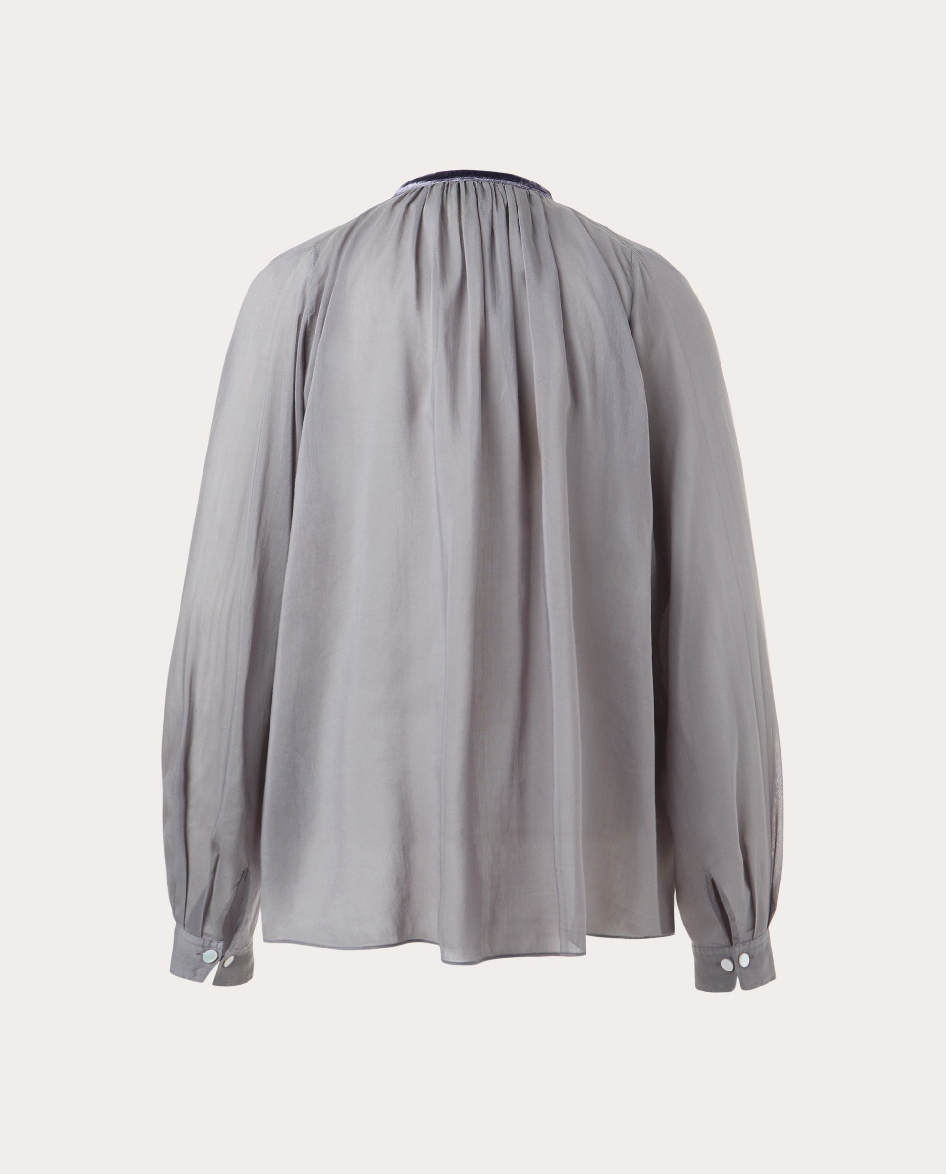 Camisa de algodão Cinzento-2