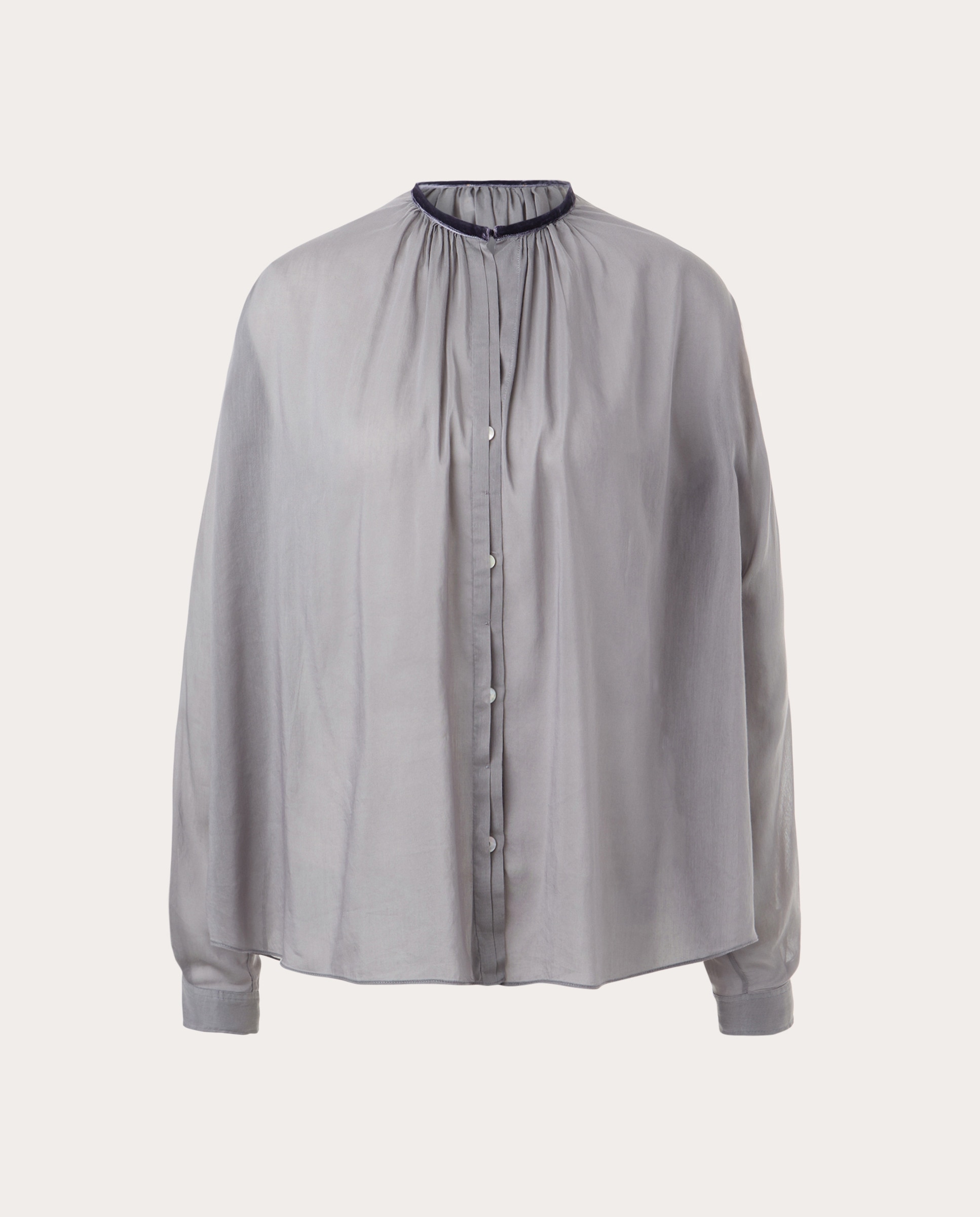 Camisa de algodão Cinzento-1