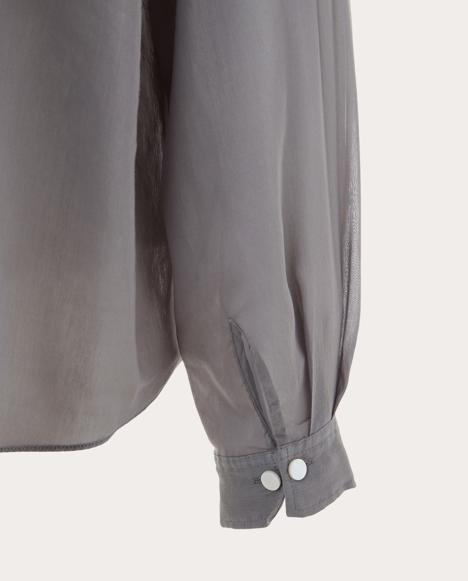 Camisa de algodão Cinzento-4