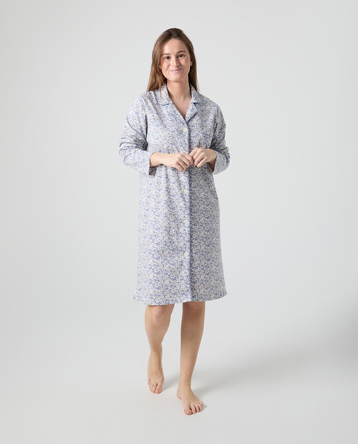 Imagem 0 de Camisa de Dormir de Malha com Estampado Floral