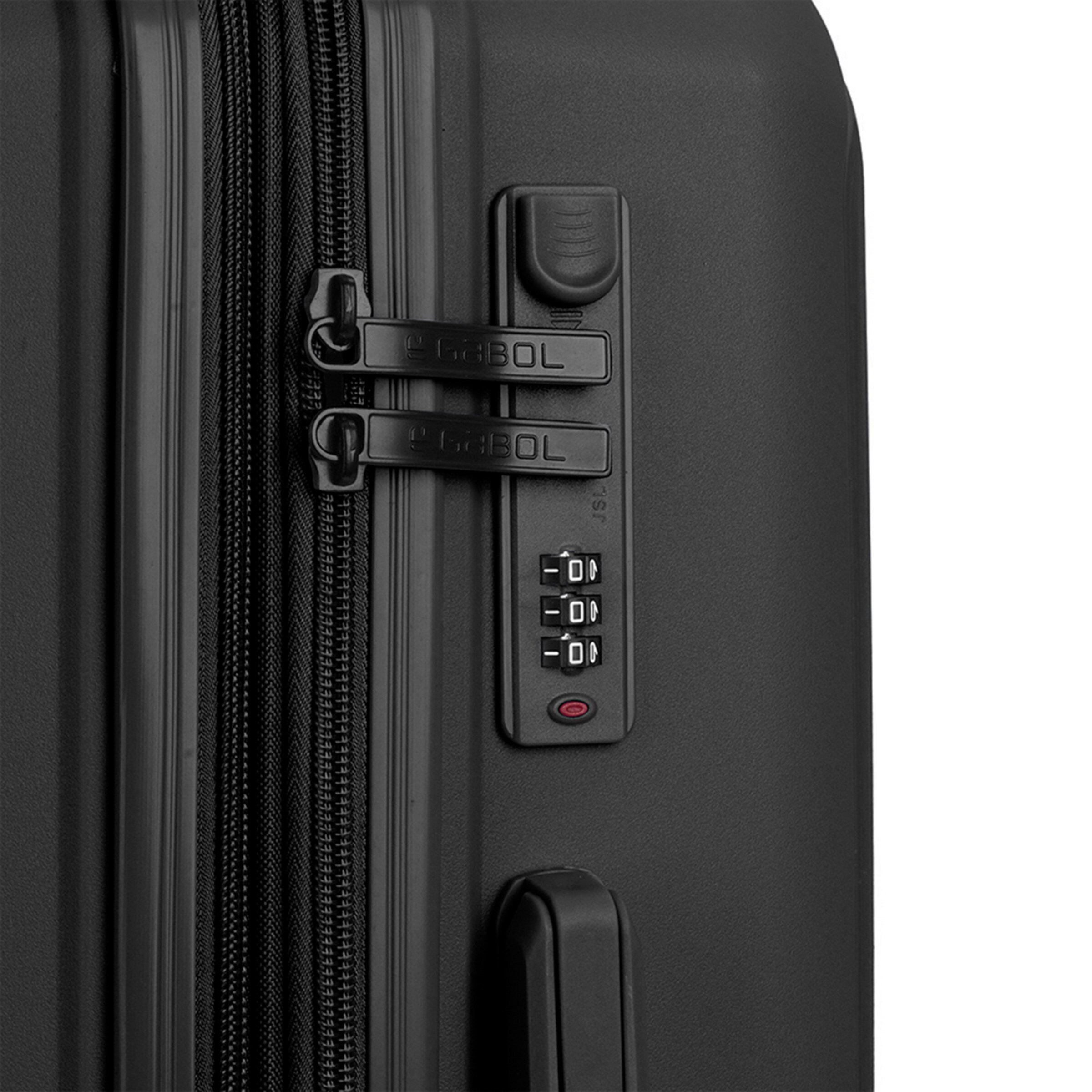 Maleta de tamaño Grande expandible, rígida, con capacidad hasta 103,4 L Negro-6