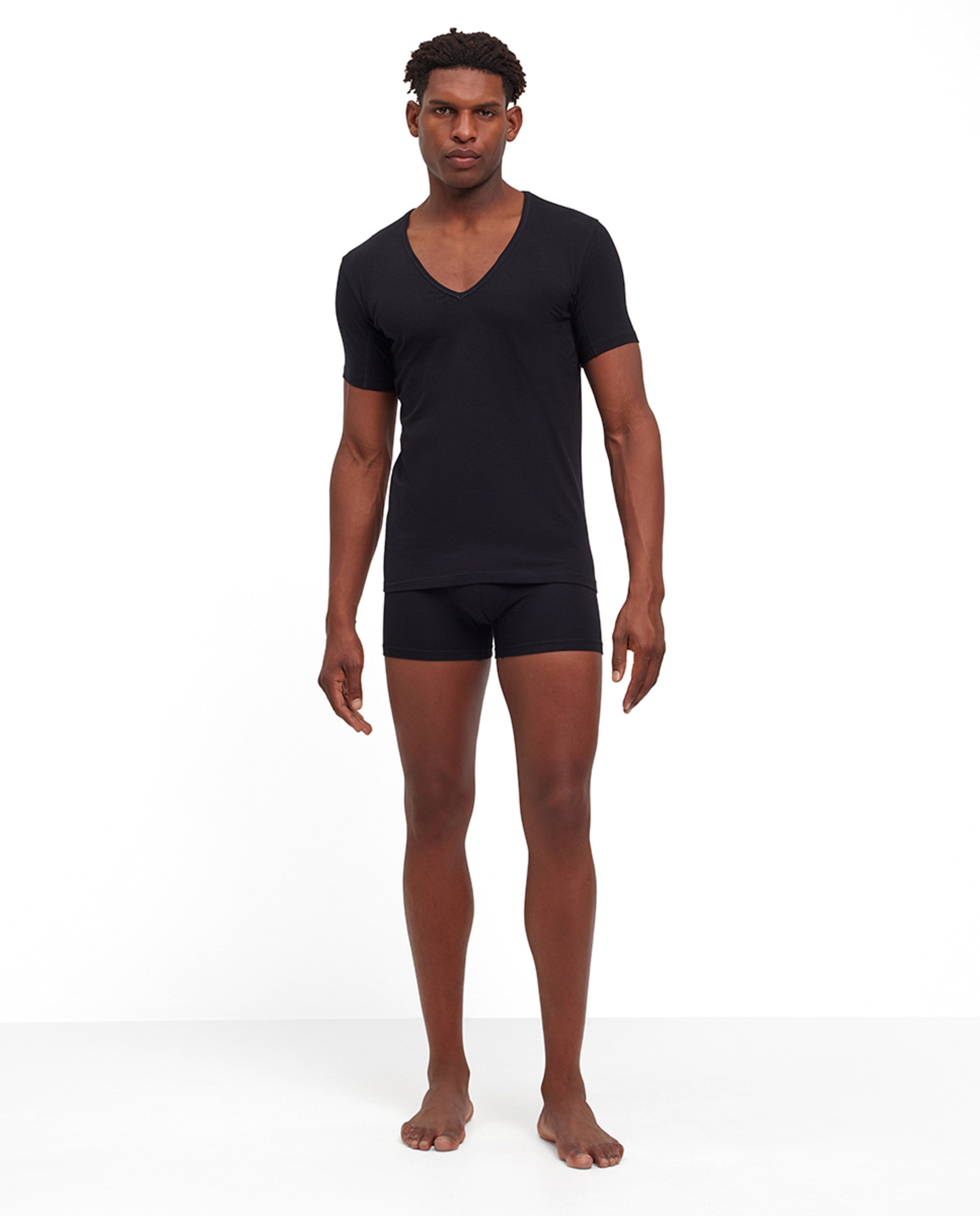 T-shirt Lisa de Manga Curta Preto-5