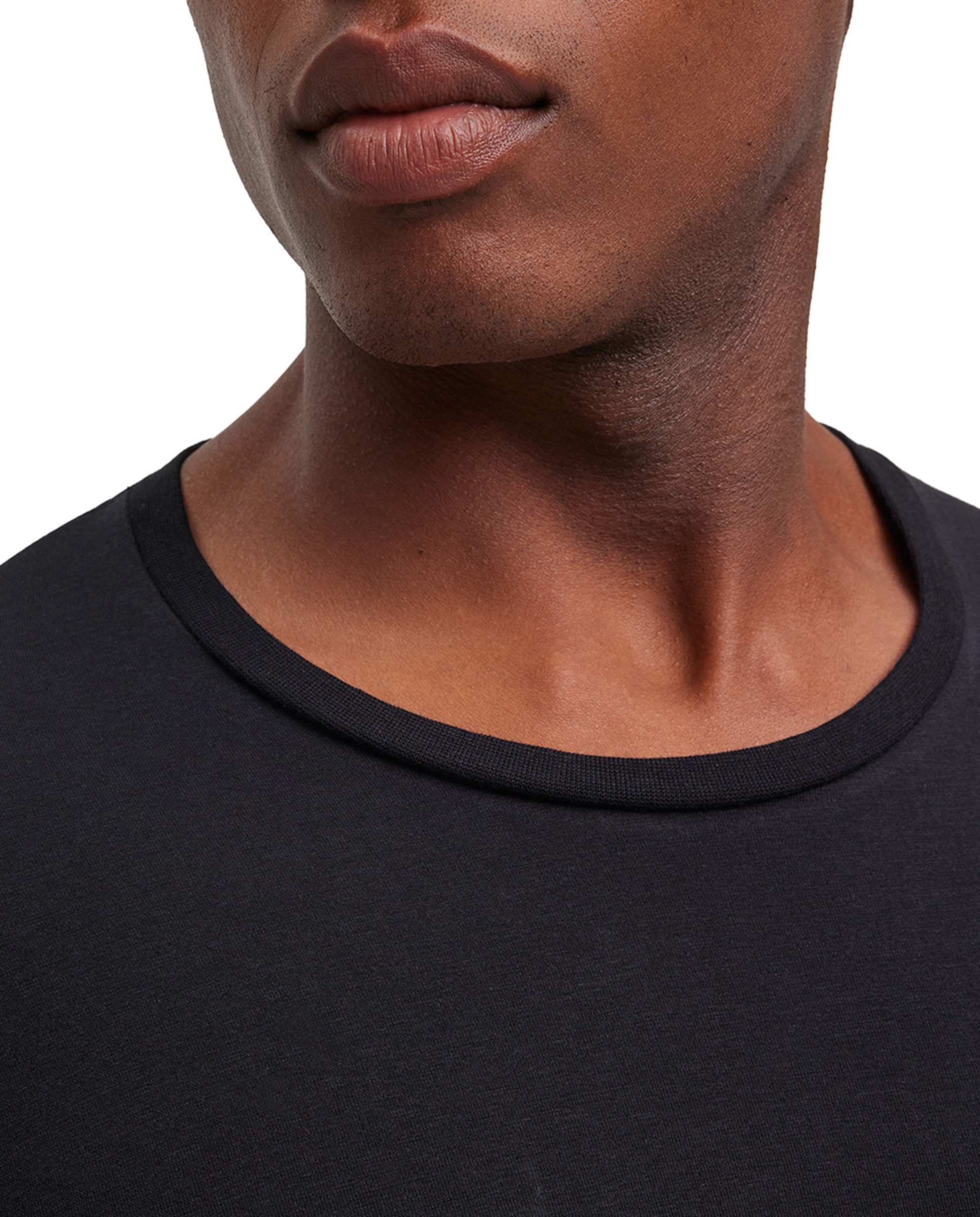 T-shirt Lisa de Manga Curta Preto-3