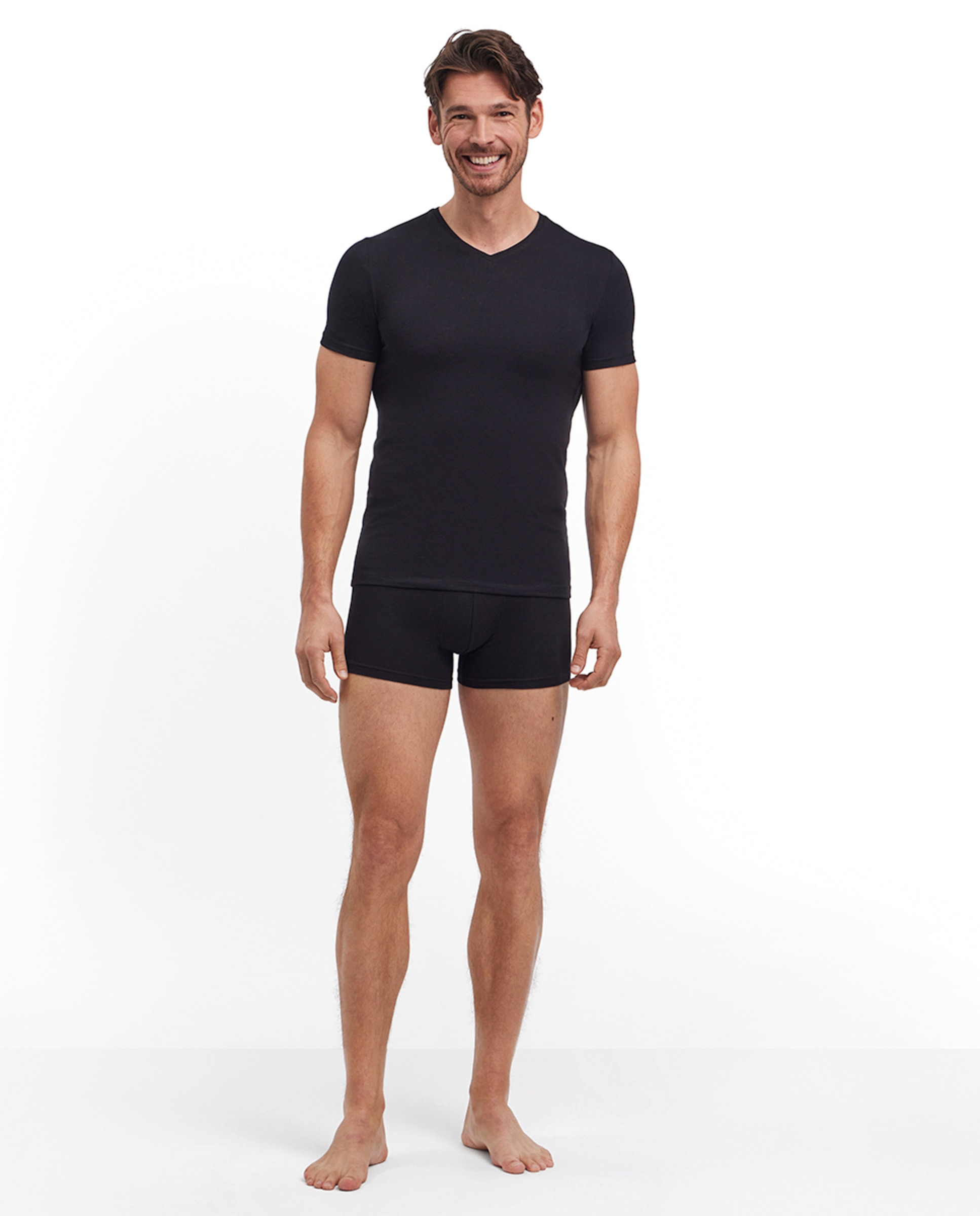 T-shirt Lisa de Manga Curta Preto-5