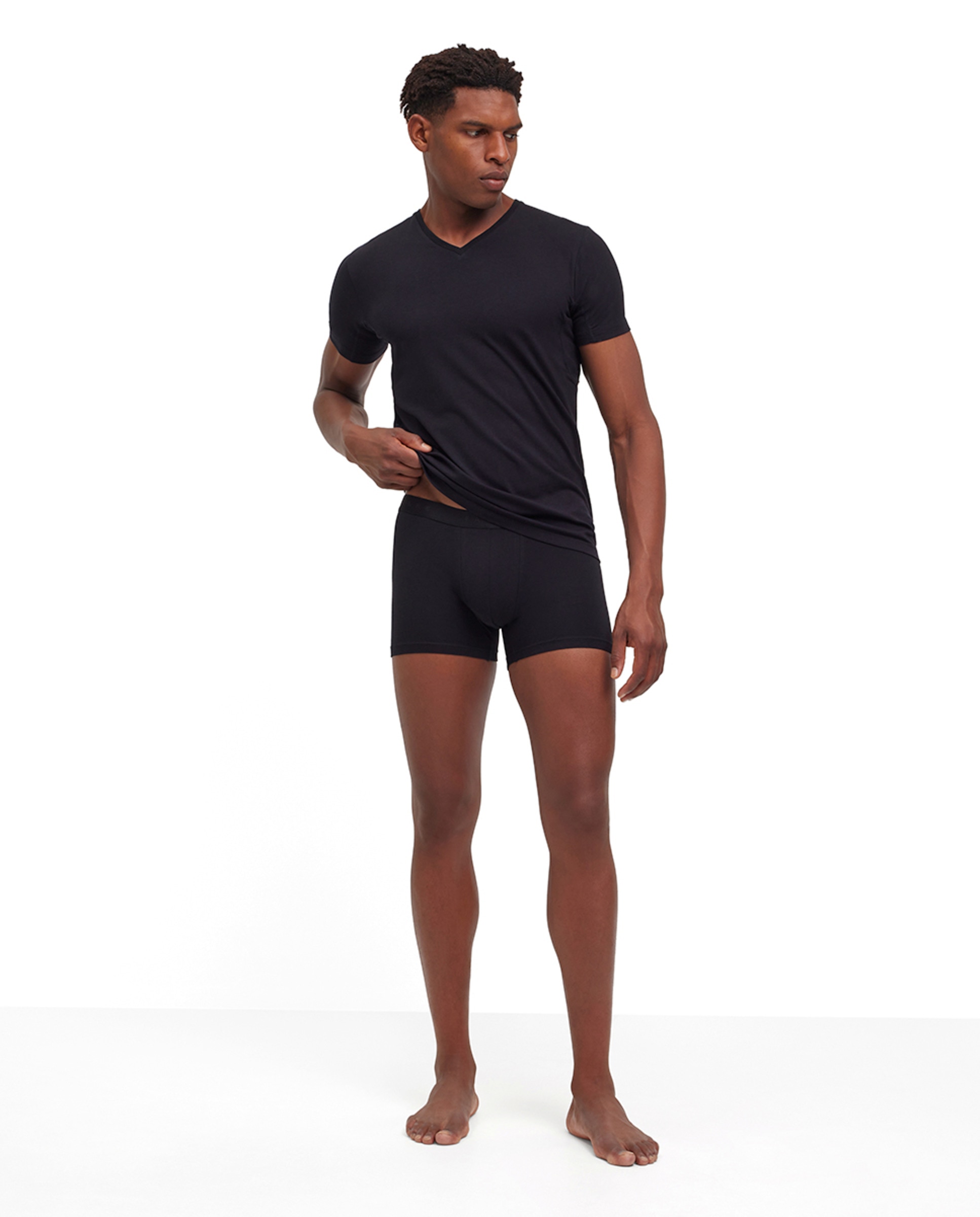 Imagen 6 de Boxer de punto liso de hombre - Falke - Negro Negro