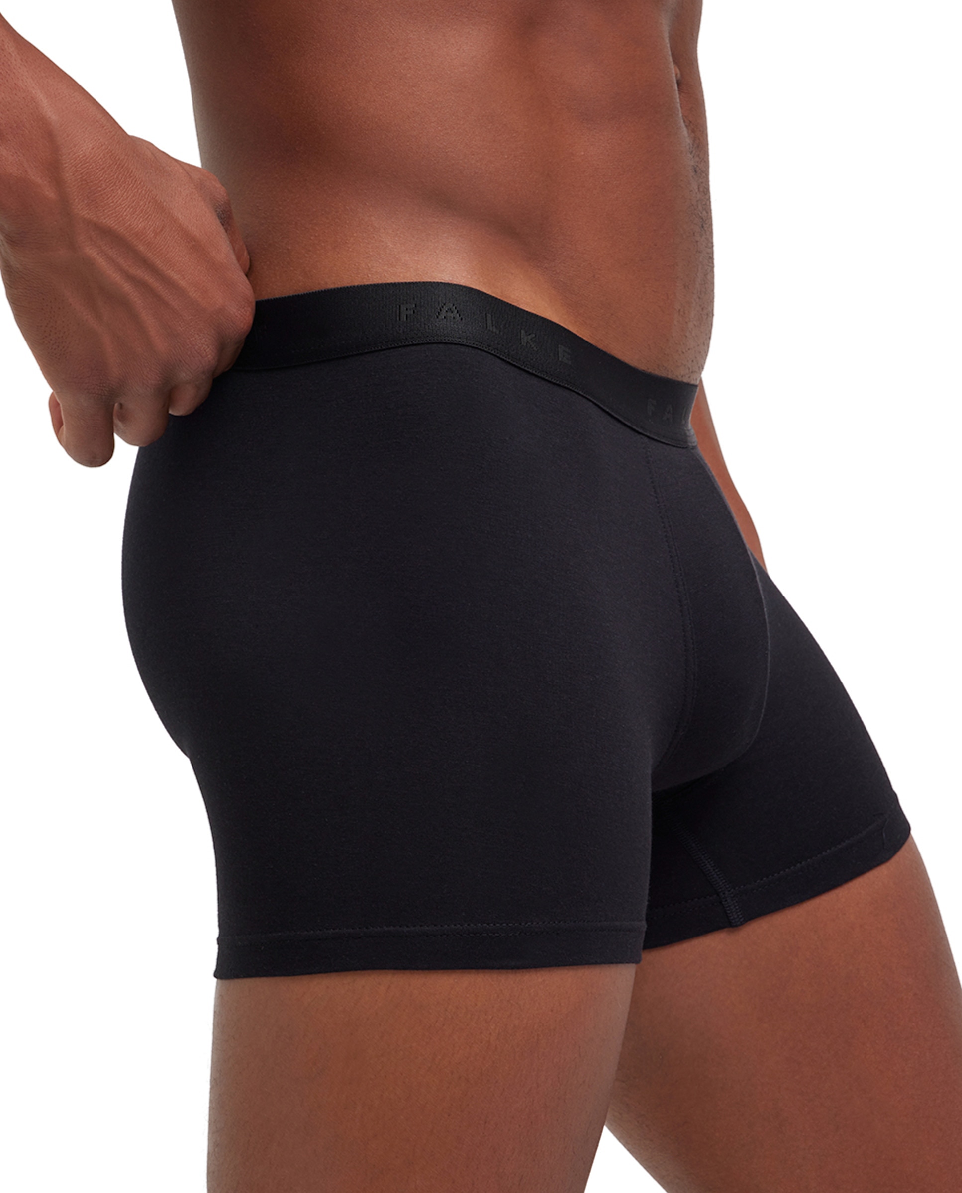 Imagen 4 de Boxer de punto liso de hombre - Falke - Negro Negro