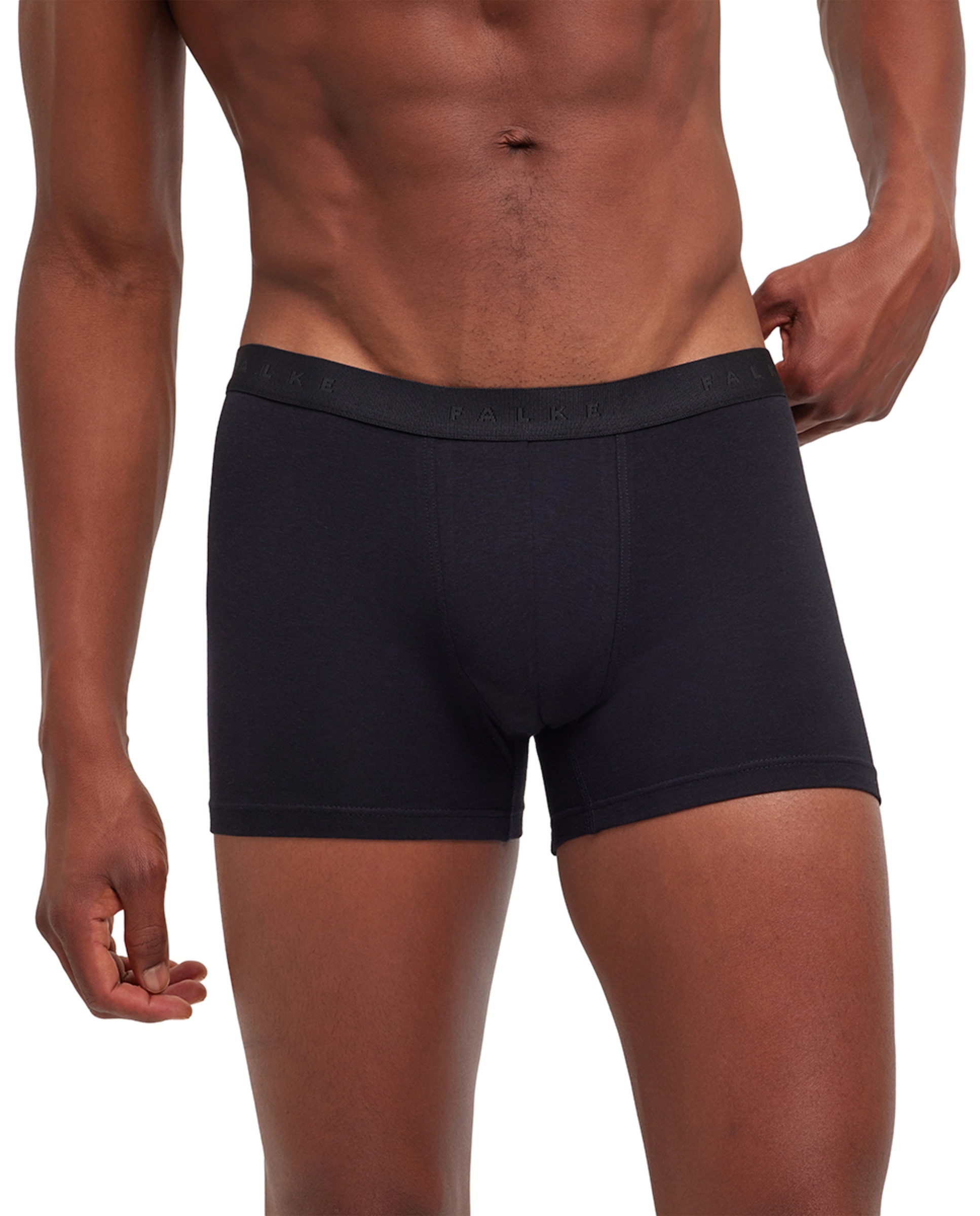 Imagen 2 de Boxer de punto liso de hombre - Falke - Negro Negro