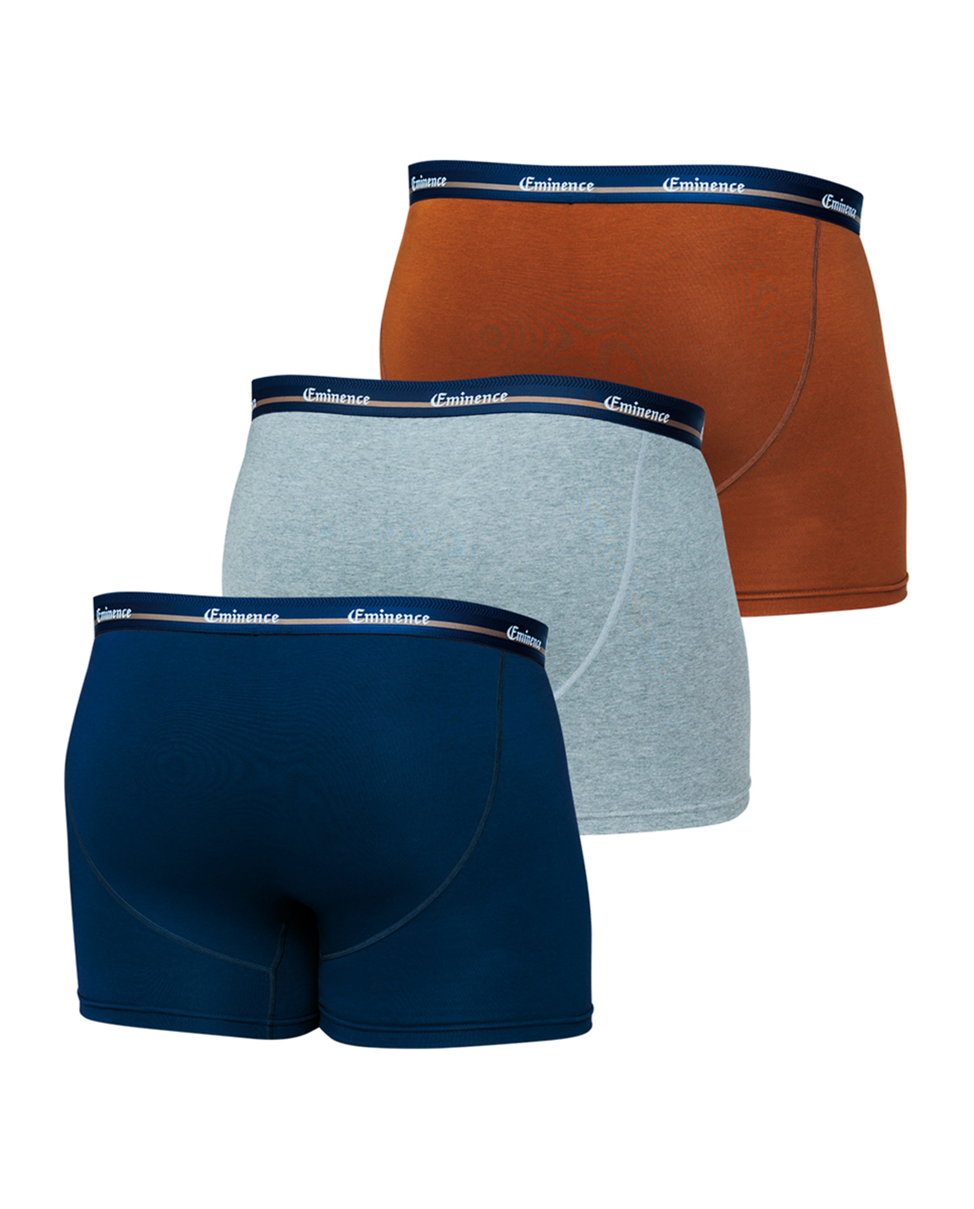 Pack de 3 Boxers Tamanhos Grandes Combinados de Malha Multicolor-5