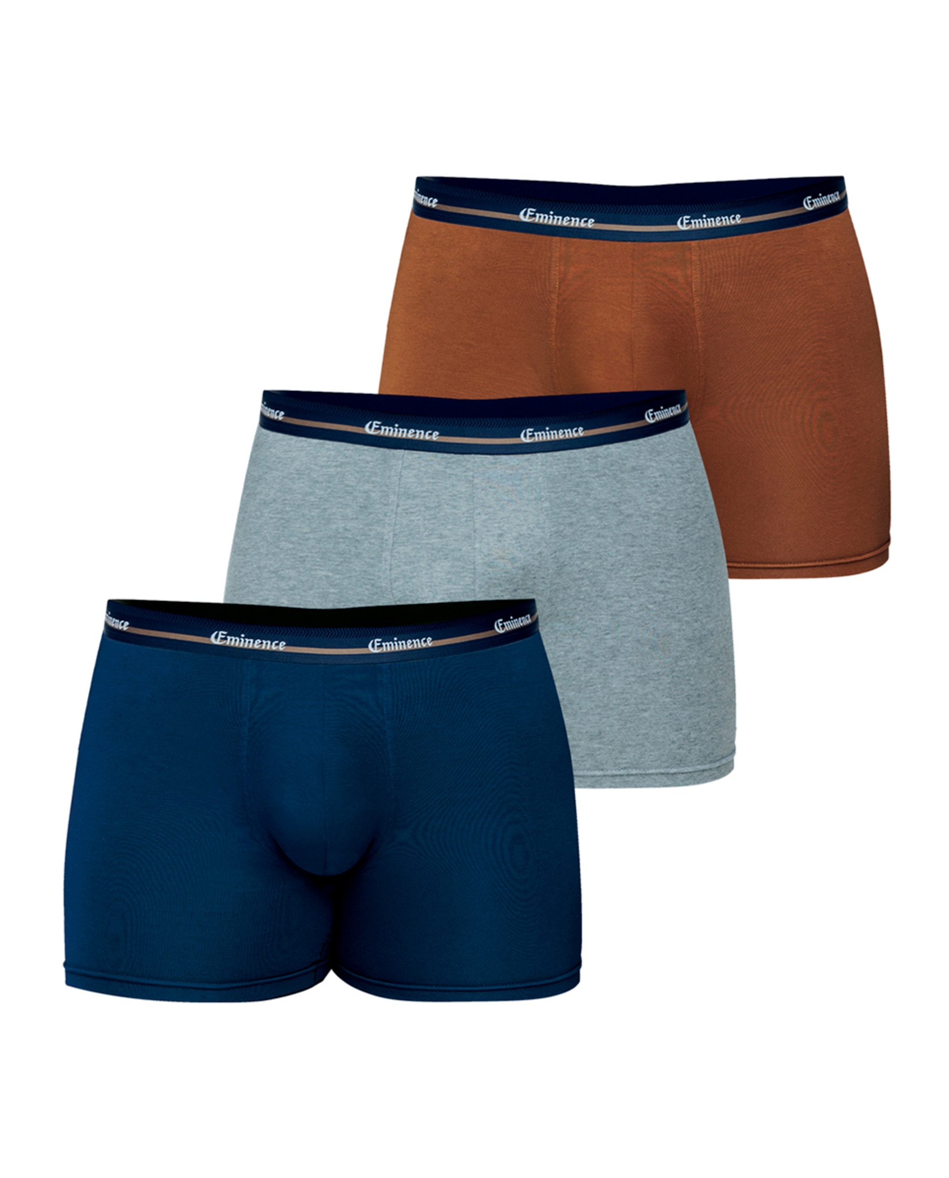 Pack de 3 Boxers Tamanhos Grandes Combinados de Malha Multicolor-4