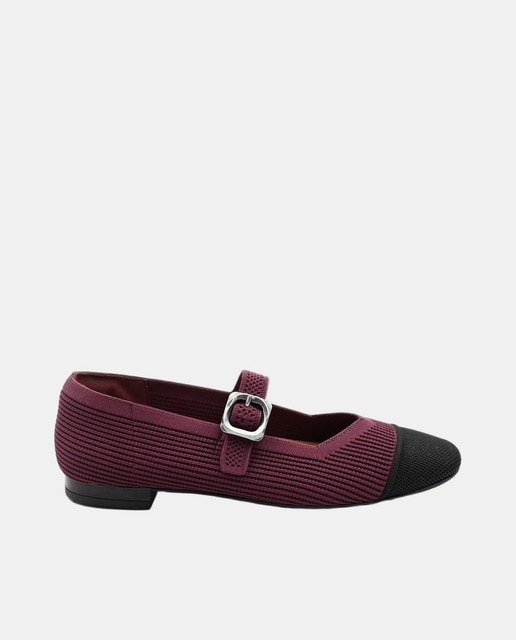 Imagem 0 de Sapatos de Presilha Rasos em Material Elástico