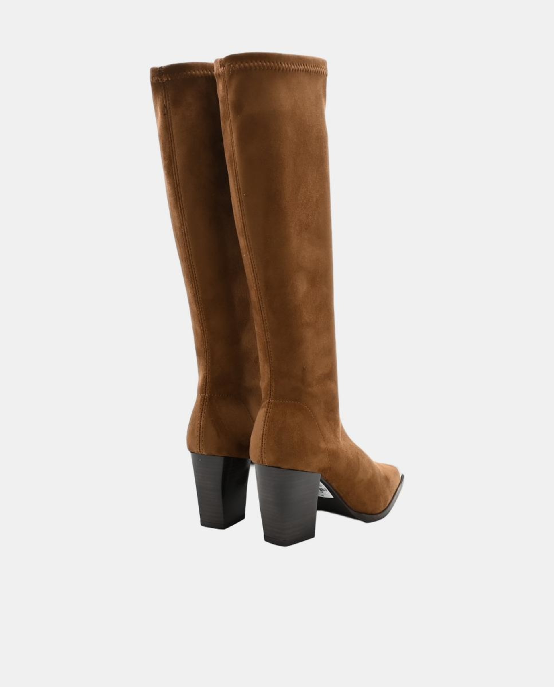 Botas de Material Elástico Casual West Couro-3