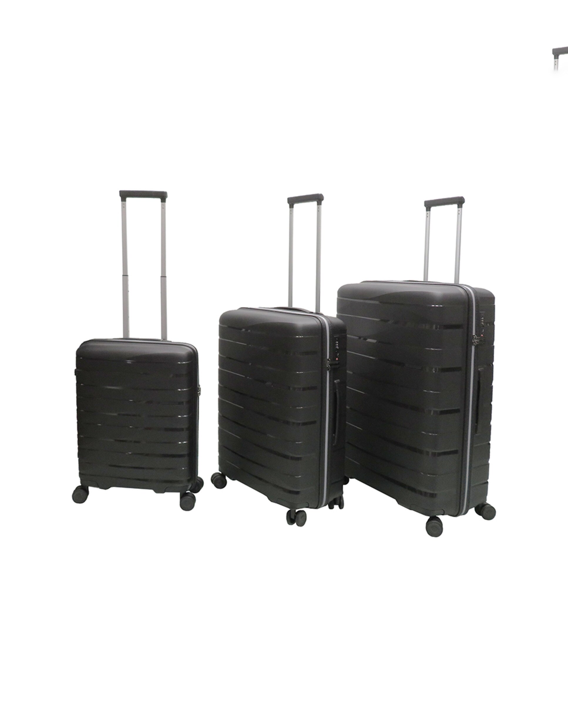 Mala de Polipropileno Waterproof Zipper - 54,5 cm/2,3 kg Preto-3