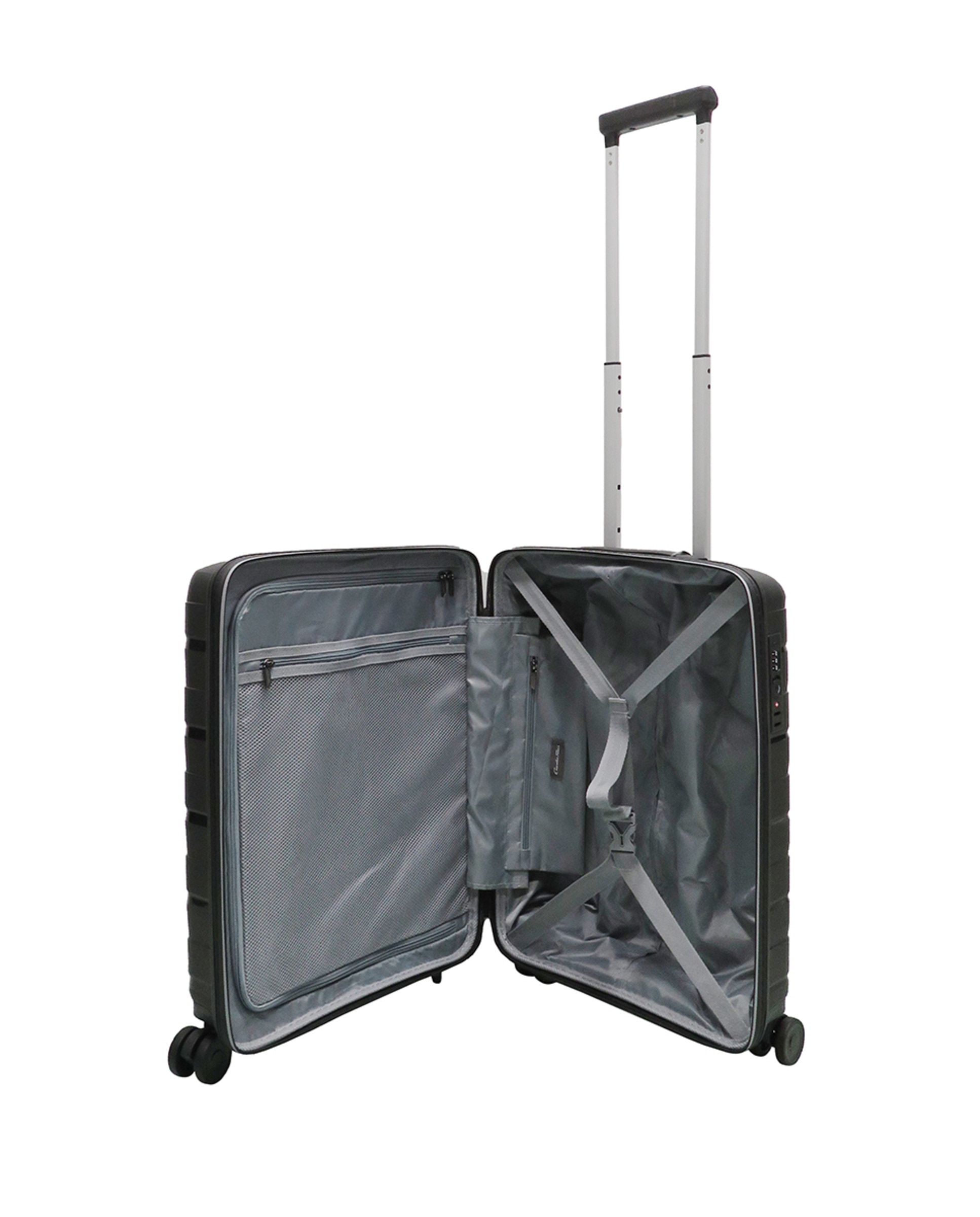 Mala de Polipropileno Waterproof Zipper - 54,5 cm/2,3 kg Preto-2