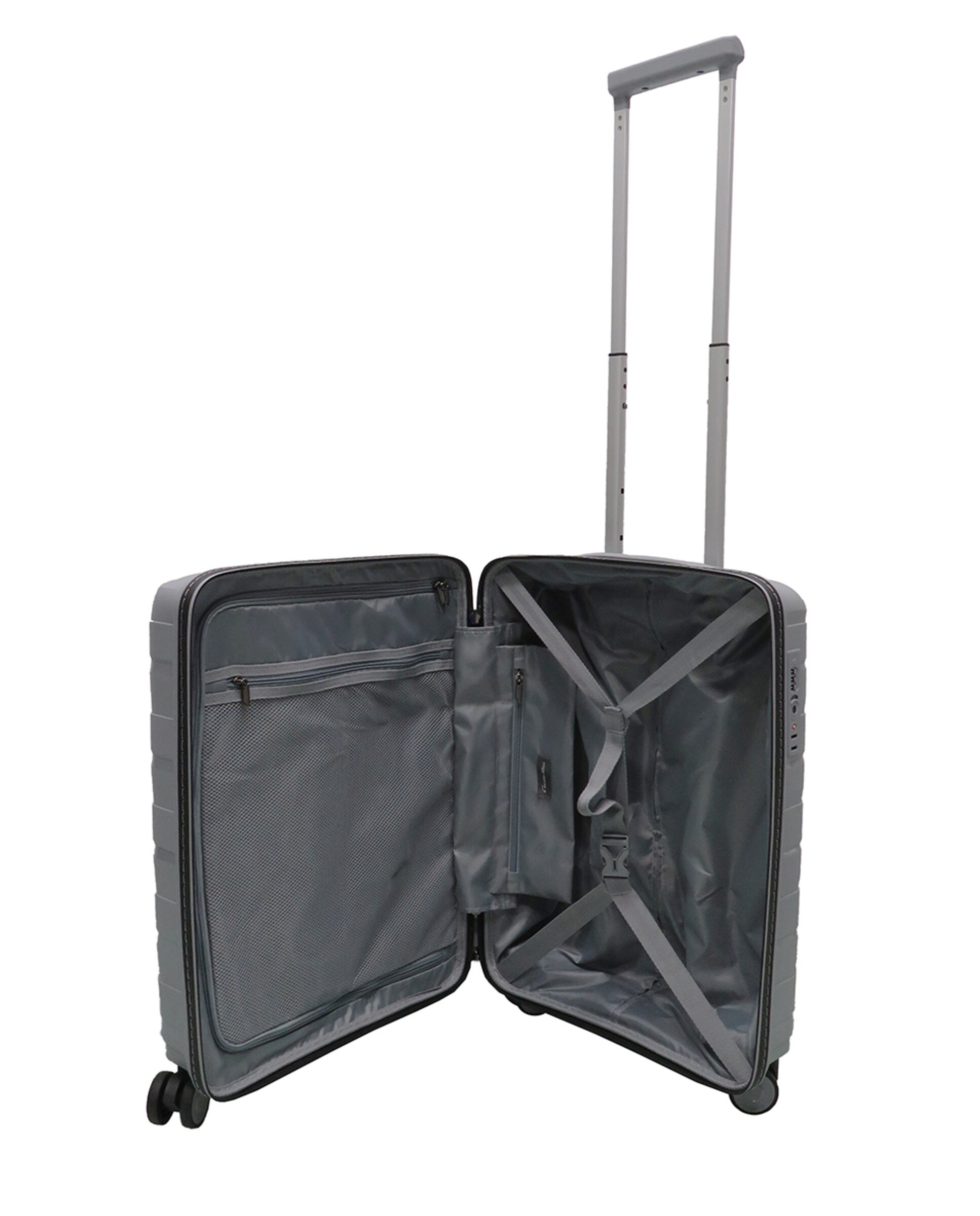 Mala de Polipropileno Waterproof Zipper - 54,5 cm/2,3 kg Cinzento-2