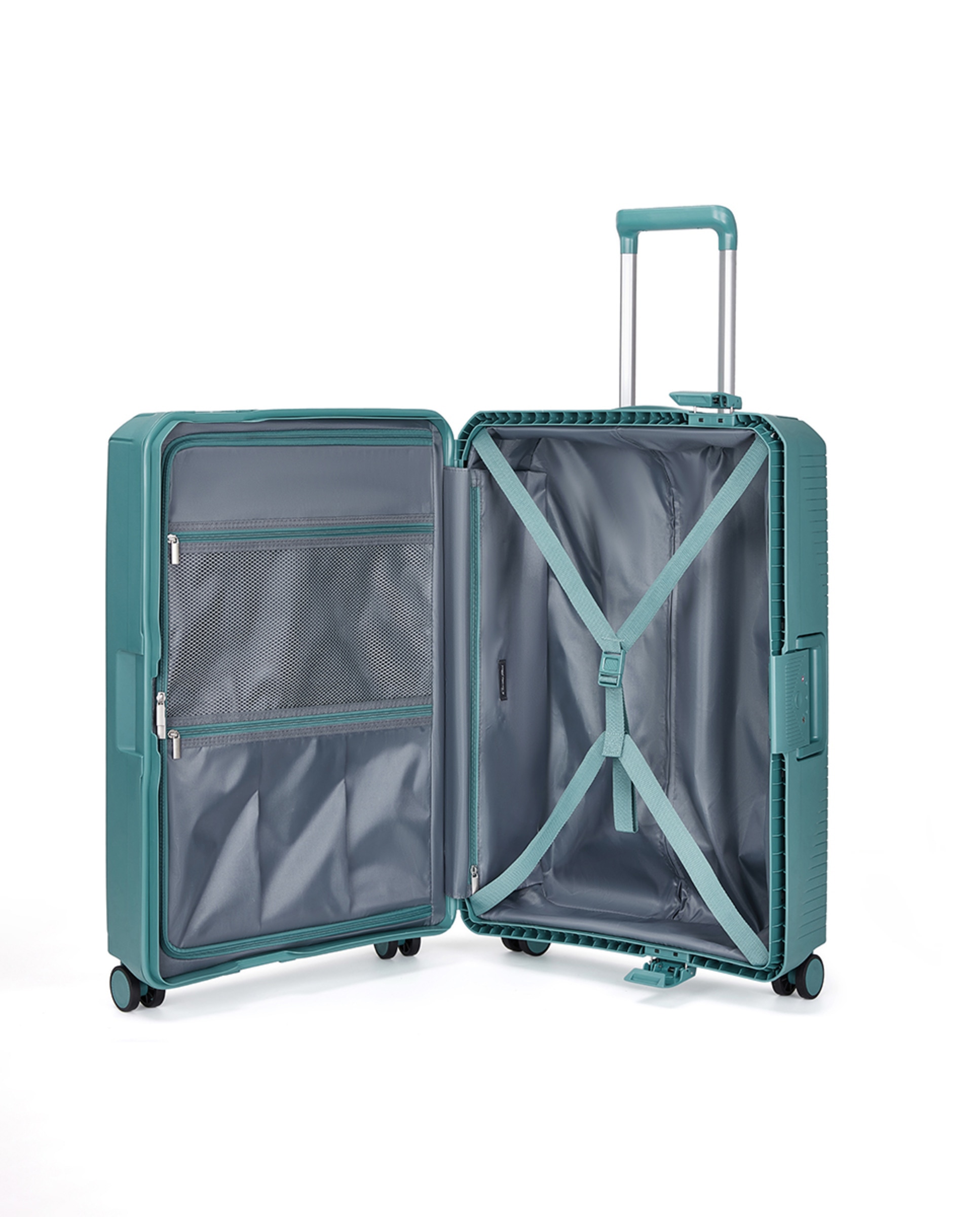 Maleta polipropileno bastidor 66 cms 3,5 kg Verde-2