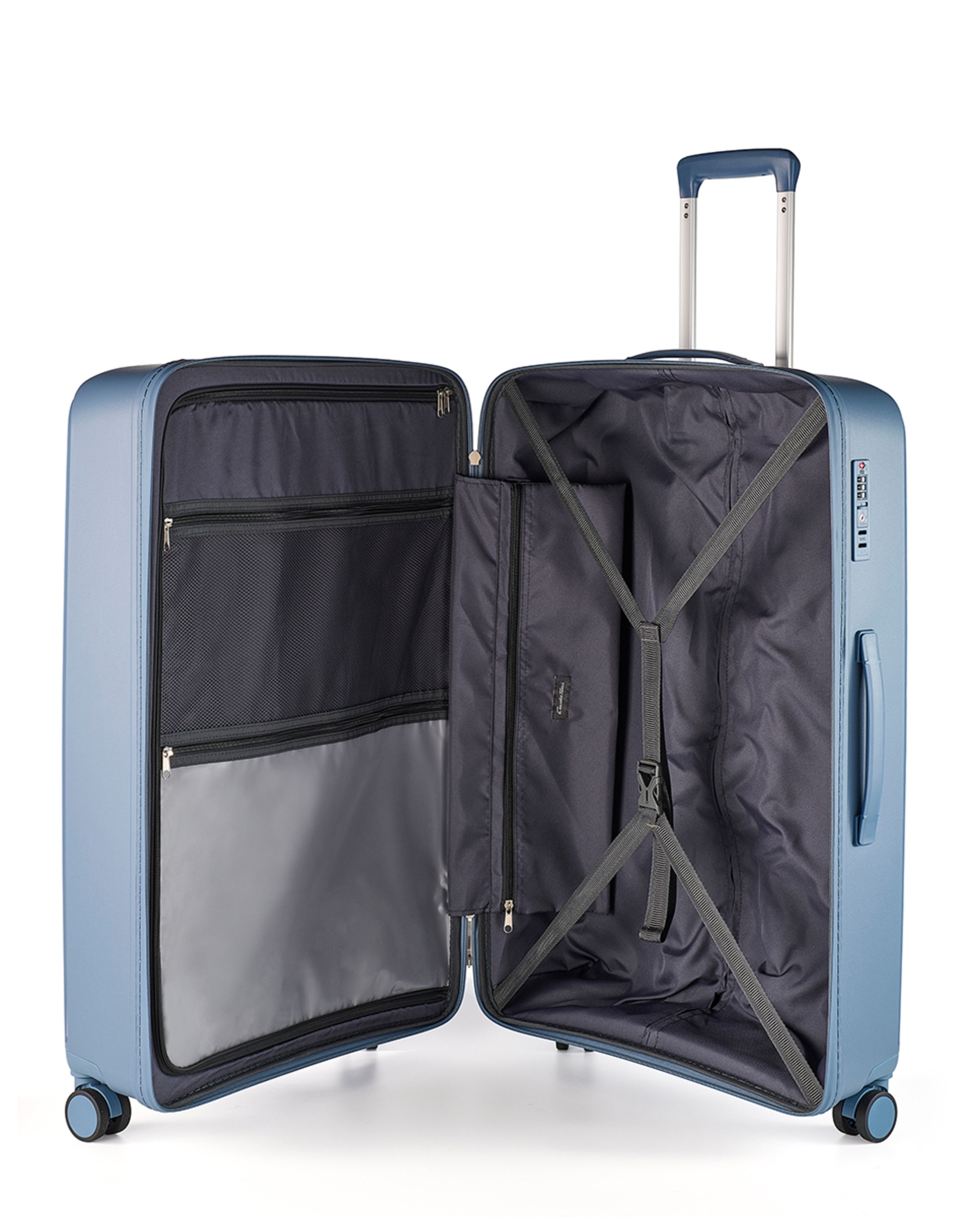 Mala de Polipropileno Waterproof Zipper - 76,5 cm/4,1 kg Azul-2