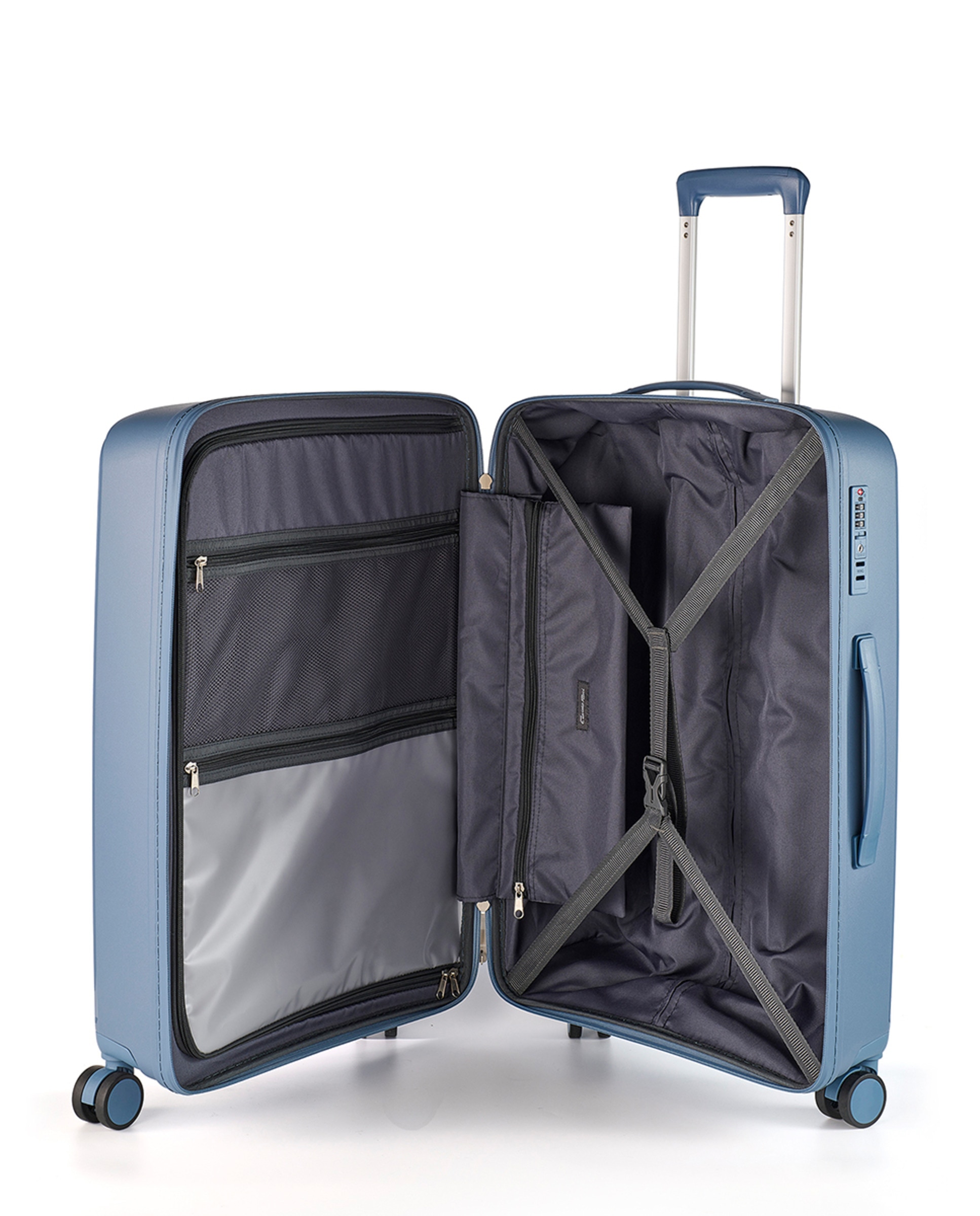 Mala de Polipropileno Waterproof Zipper - 66,5 cm/3,38 kg Azul-2