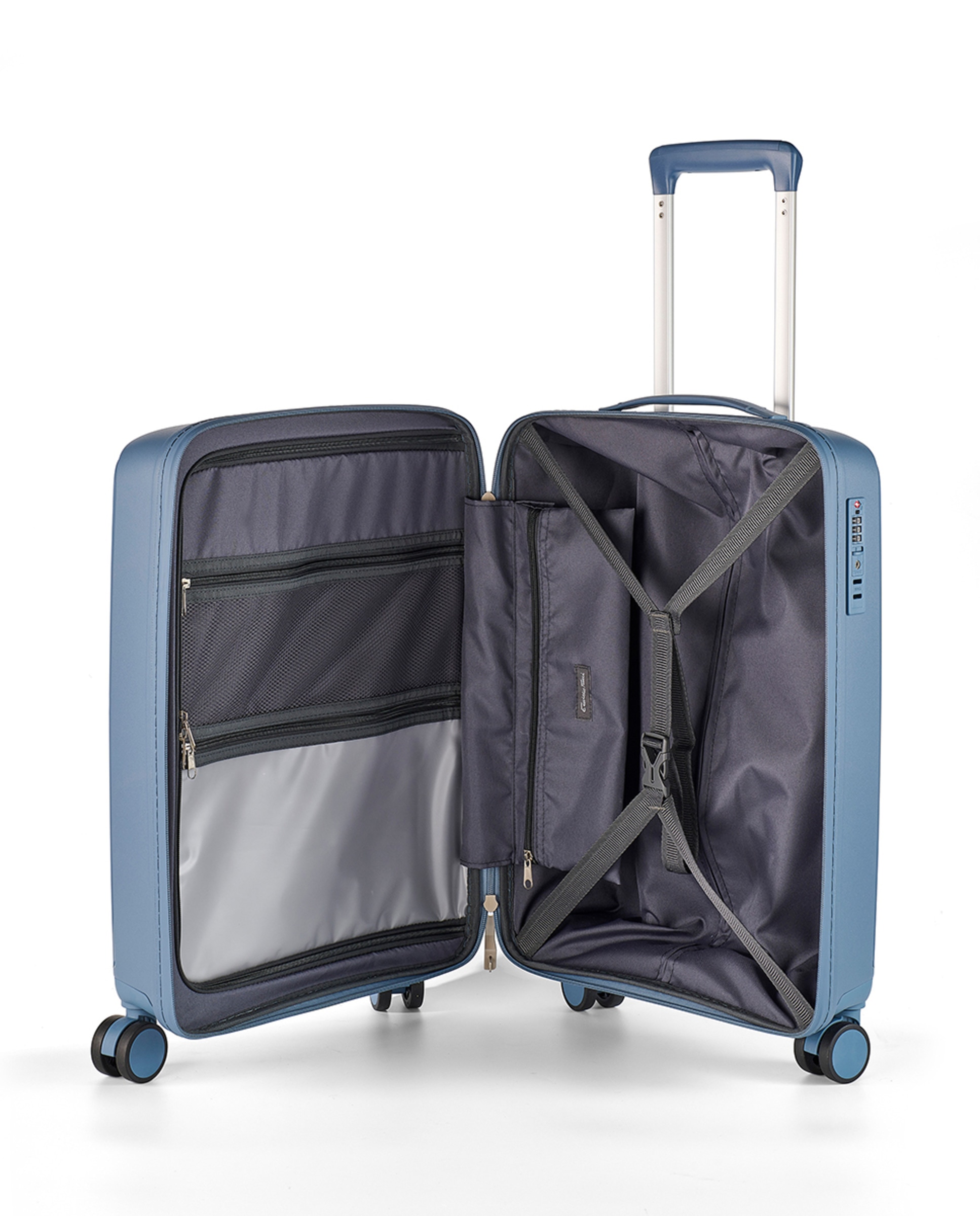 Mala de Polipropileno Waterproof Zipper - 56,5 cm/2,68 kg Azul-2