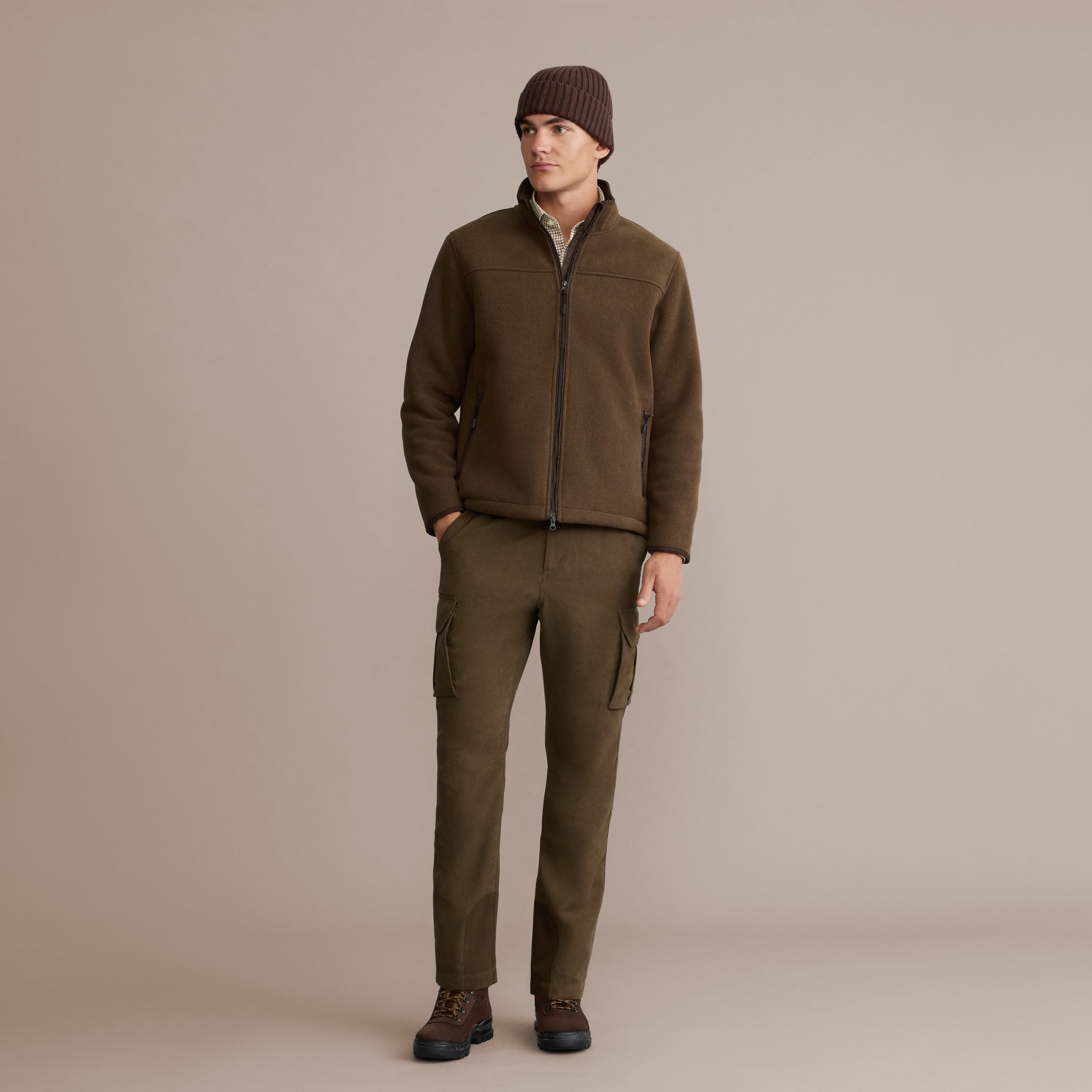 Calças Cargo Técnicas de Homem Cordura Verde-2