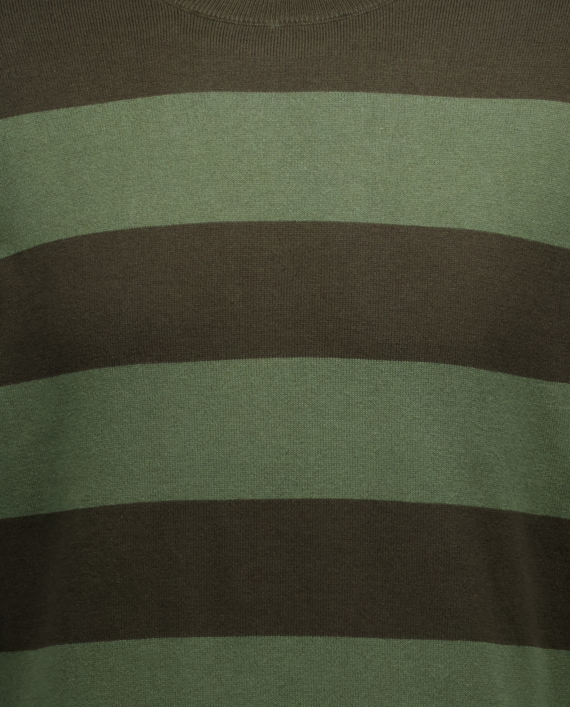 Jersey de hombre cuello caja rayas algodón 100% Verde-5