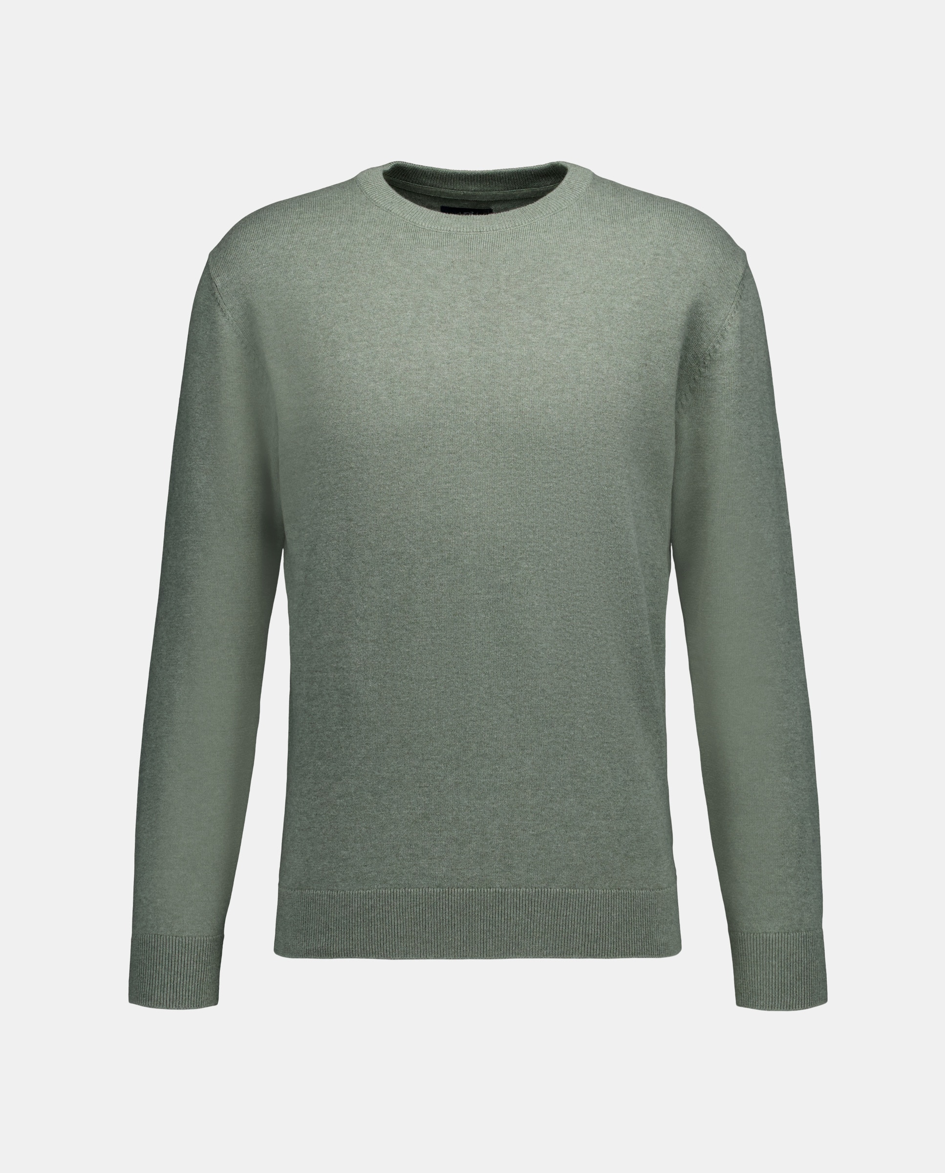 Jersey de hombre cuello caja liso algodón 100% Verde-4