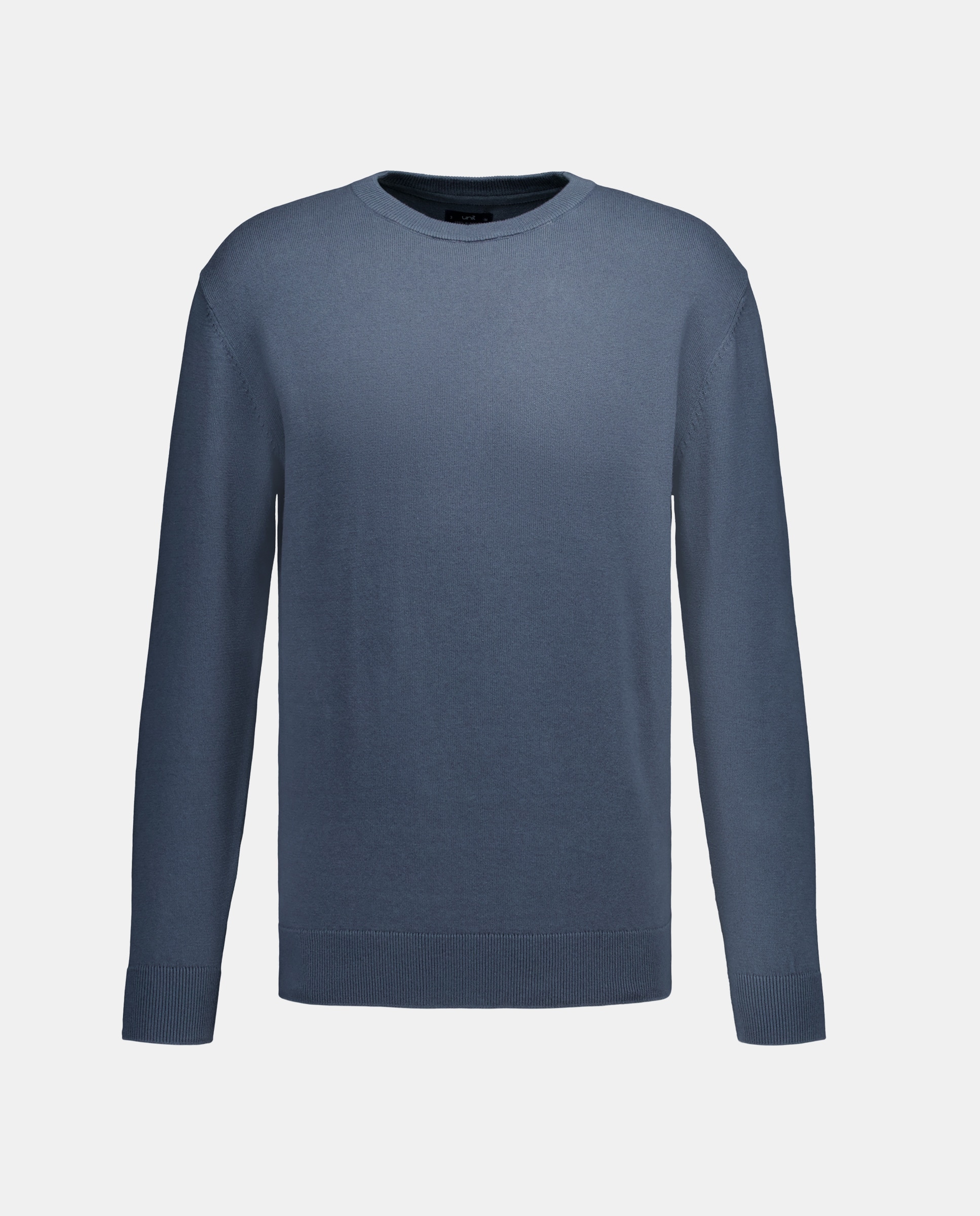 Jersey de hombre cuello caja liso algodón 100% 400 Azul-4