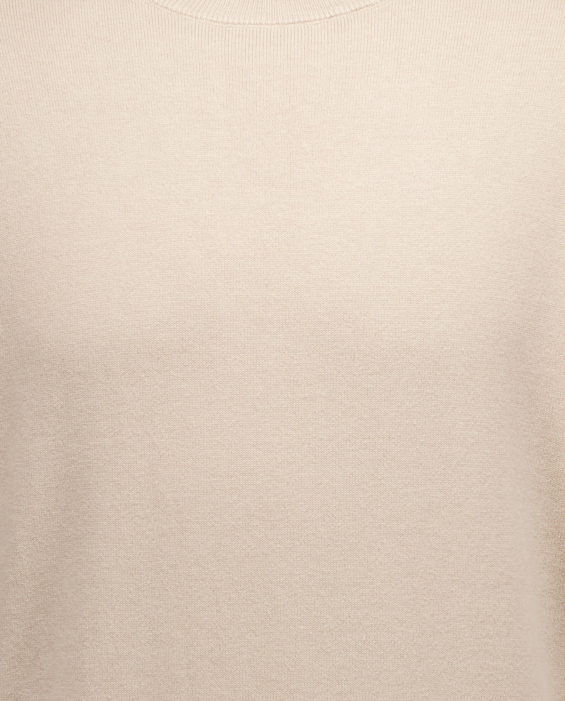 Jersey de hombre cuello caja liso algodón 100% Beige-5