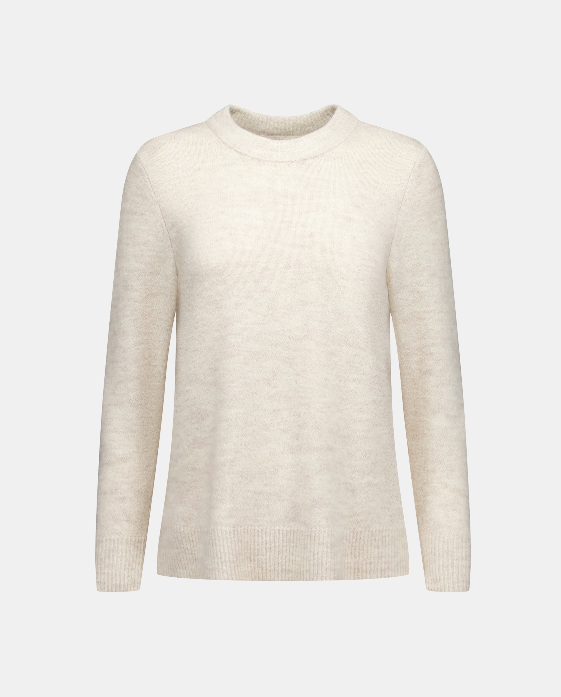 Jersey de mujer básico cuello caja 120 Crudo-4