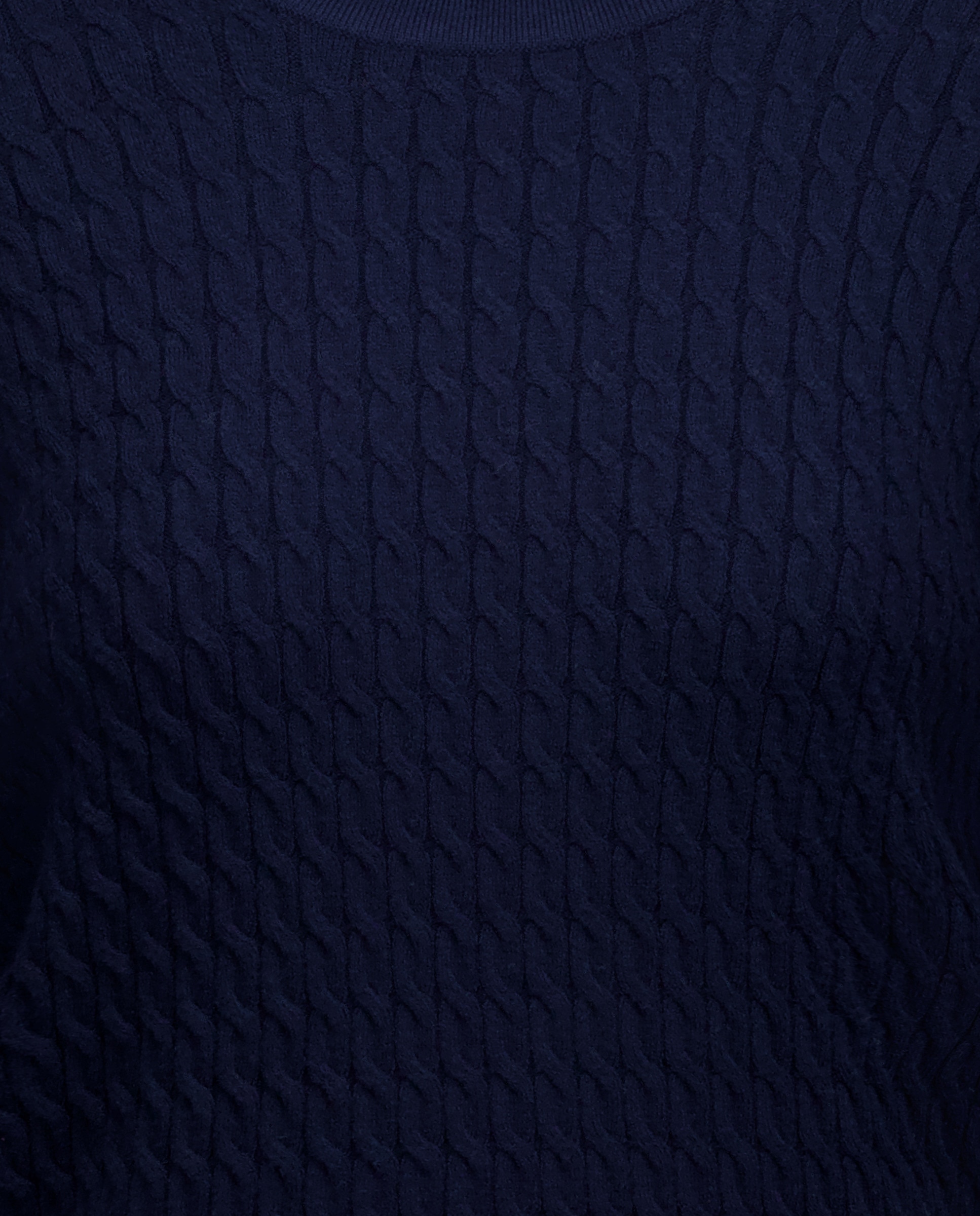 Jersey de mujer de ochos cuello caja Azul marino-5