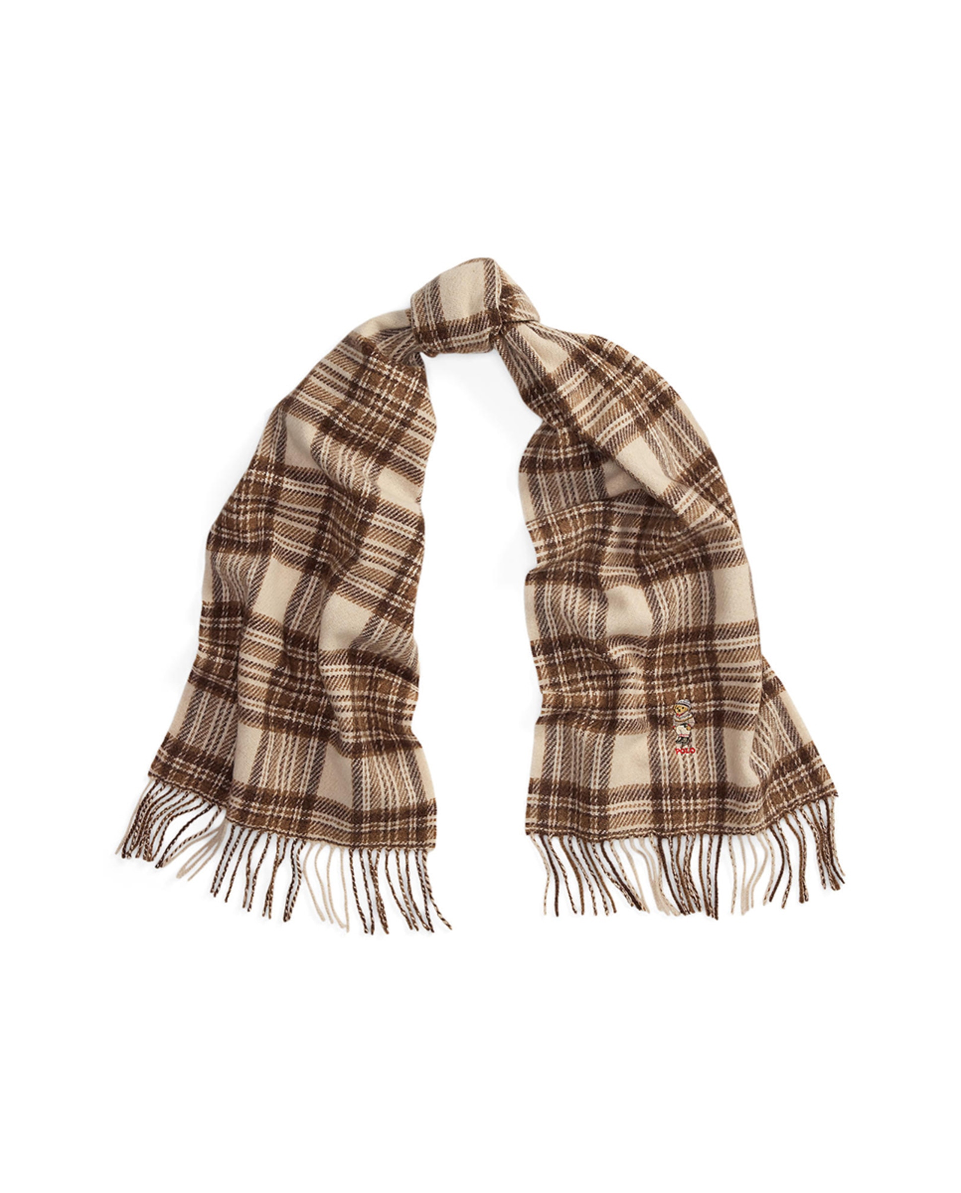 Cachecol de Lã com Polo Bear Multicolor-2