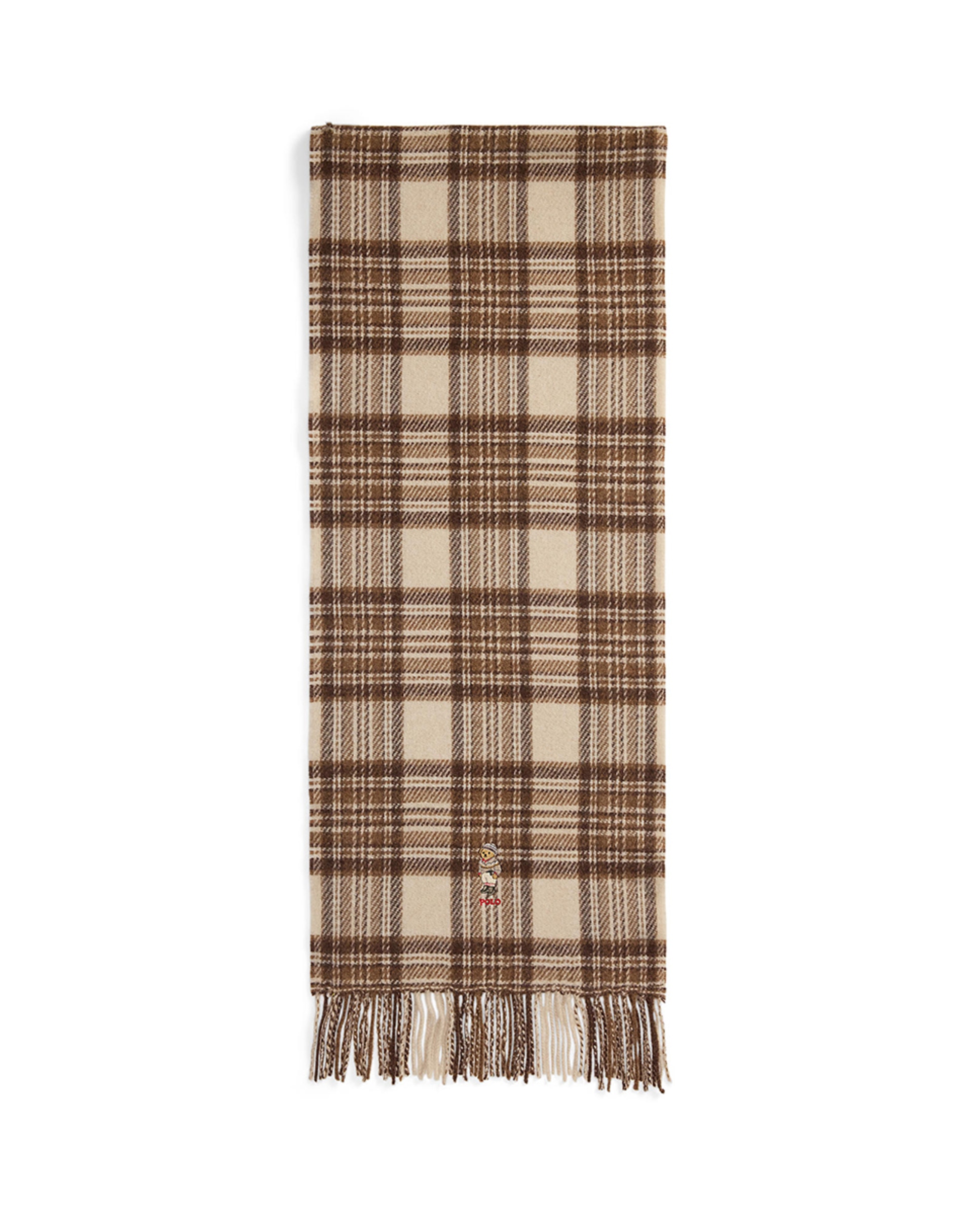 Cachecol de Lã com Polo Bear Multicolor-1