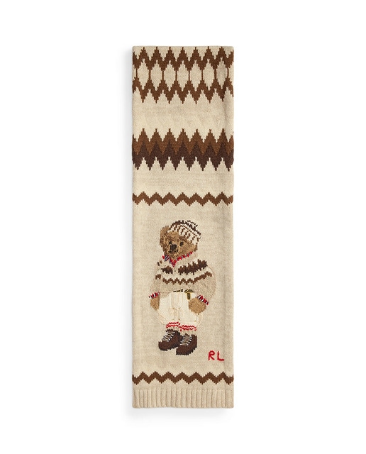 Imagen 0 de Bufanda de mezcla de lana con Polo Bear