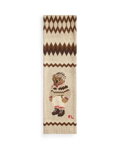 Imagem 0 de Cachecol em Mistura de Lã com Polo Bear