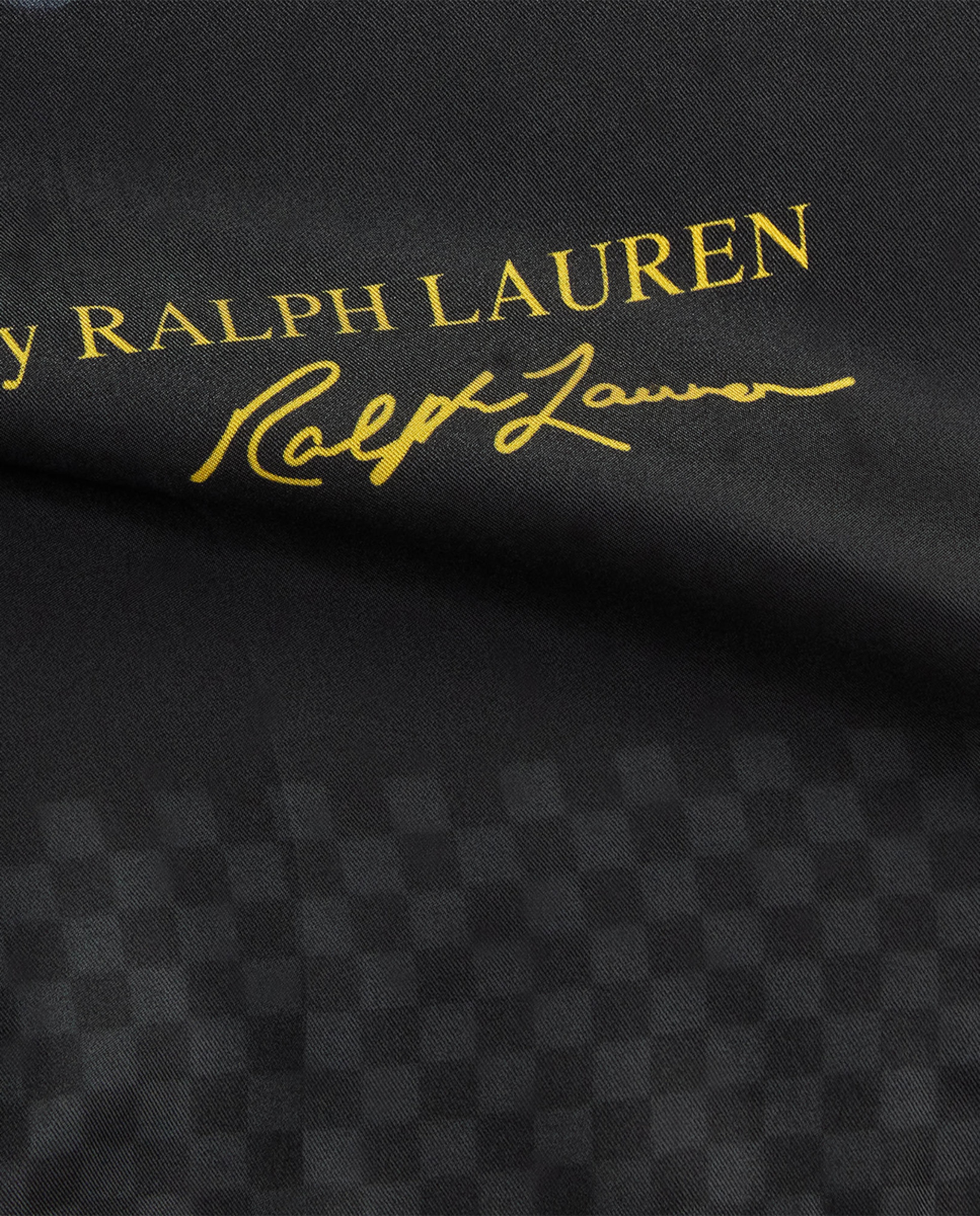 Lenço com Polo Bear e em Seda Preto-3