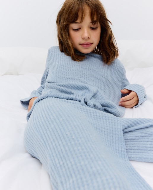 Imagen 0 de Pijama largo punto cortado de niña