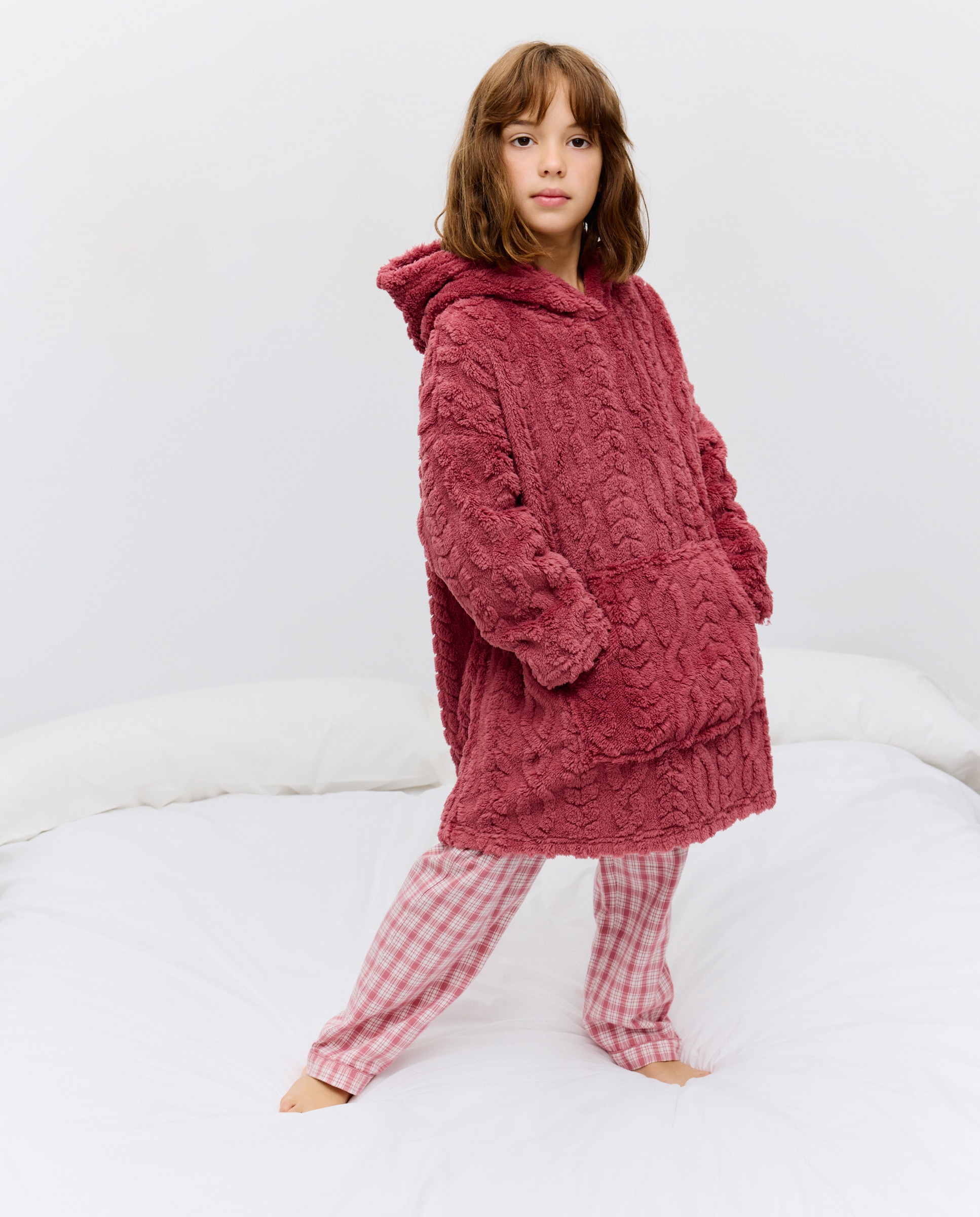 Robe Liso com Bolso Canguru Buganvília-1