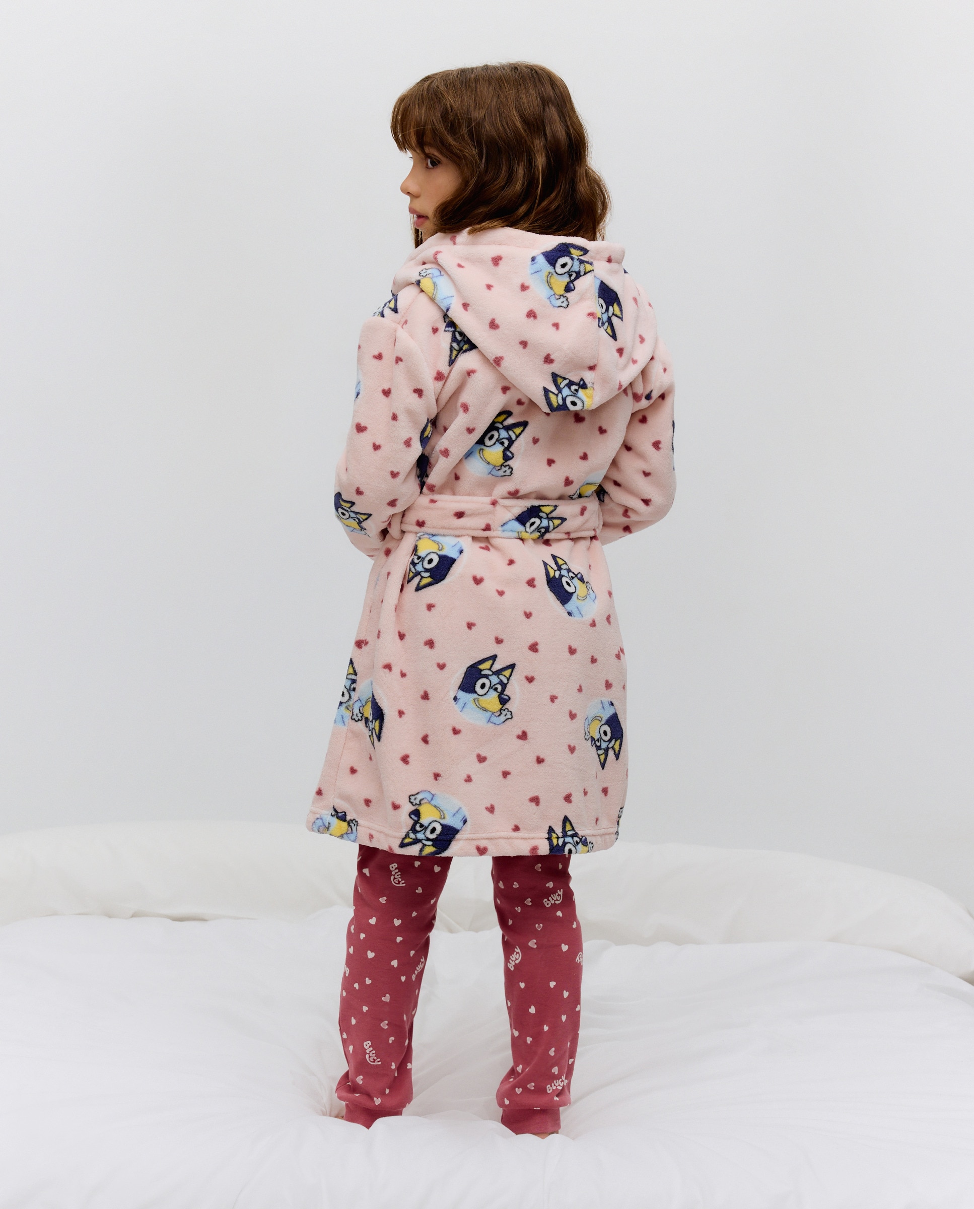 Robe com Fecho de Correr Unicórnio Rosa-3