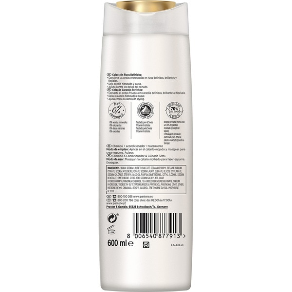 Nutri Pro-V 3-in-1 shampoo, conditioner, and treatment for Defined Curls flask 600 ml