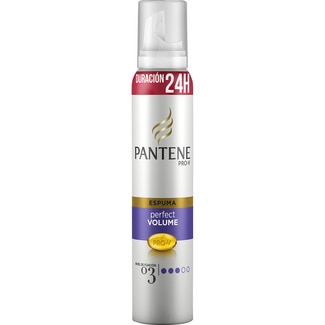espuma Volumen Perfecto fijación 03 con aceite de jojoba spray 300 ml - Pantene Pro-v