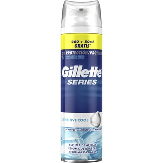 espuma de afeitar refrescante con eucalipto para piel sensible spray 200 ml + 50 ml gratis - Gillette Series