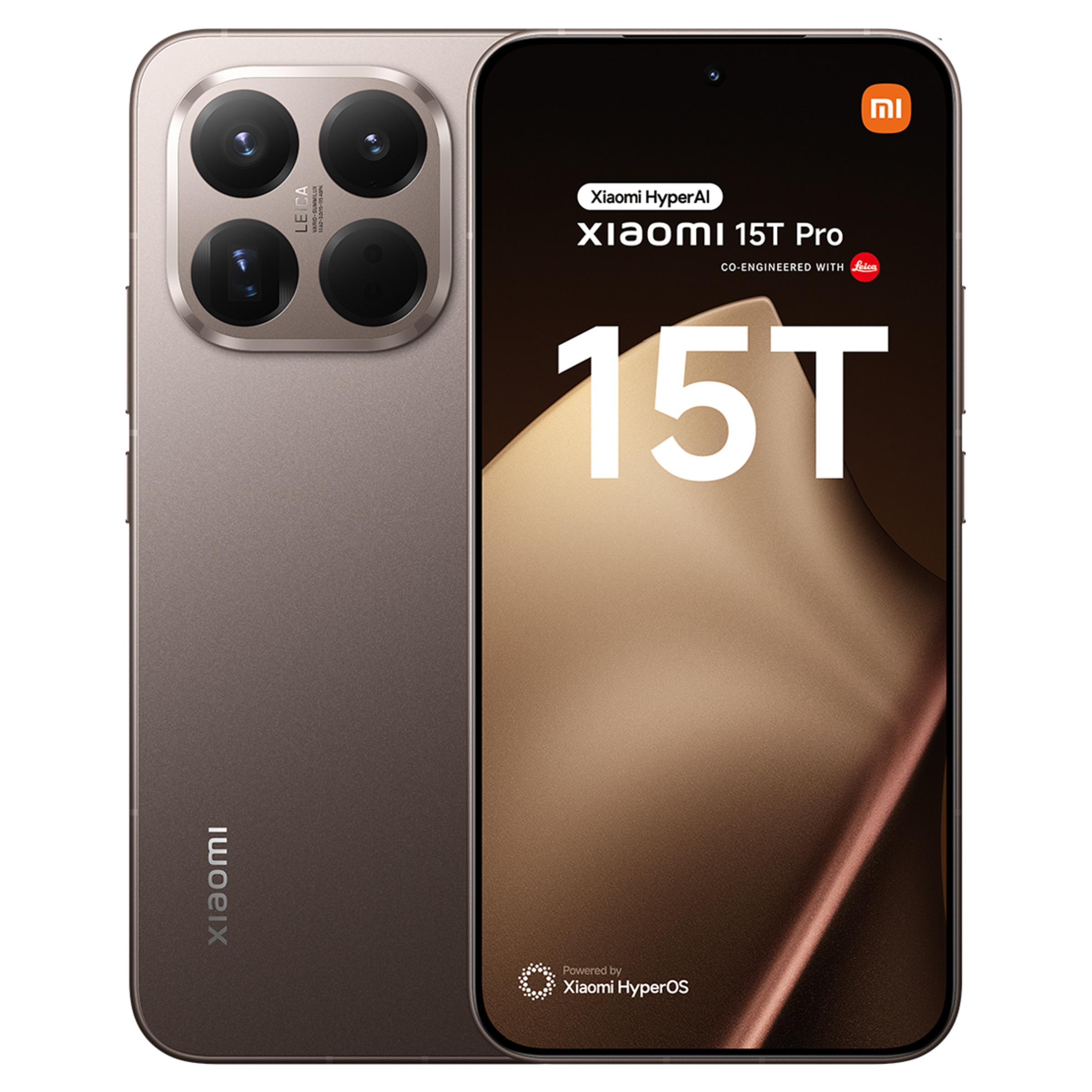 Smartphone Xiaomi 15T Pro 12GB + 512GB, 6,83" Mocha Gold-1