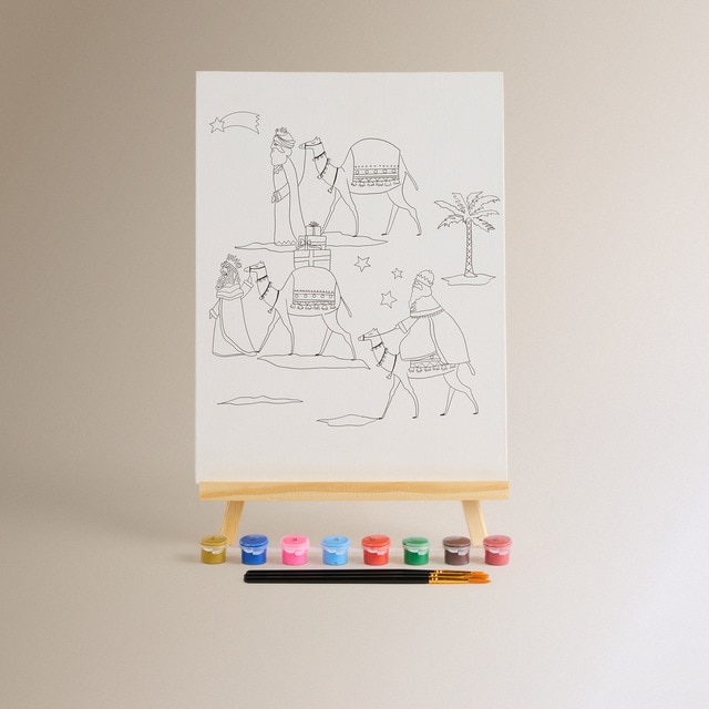 Imagen 0 de Set Caballete con acuarelas Reyes Magos DIY Navidad