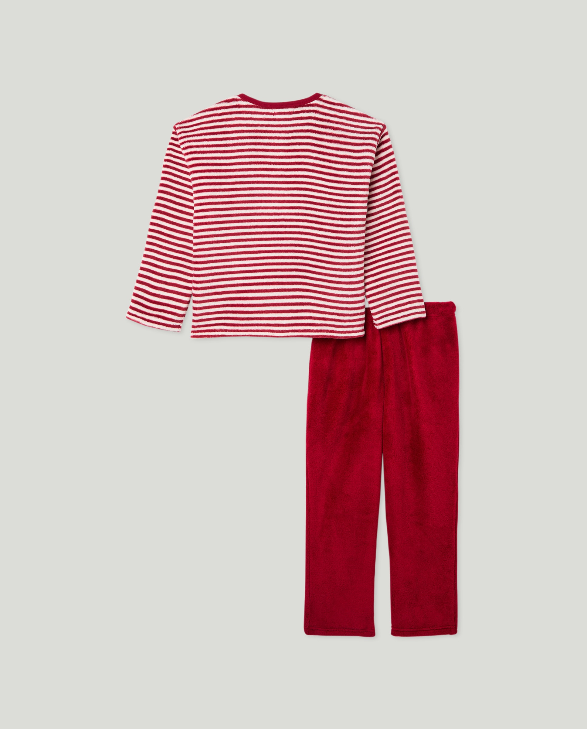 Pijama infantil coralina de Navidad 600 Rojo-2
