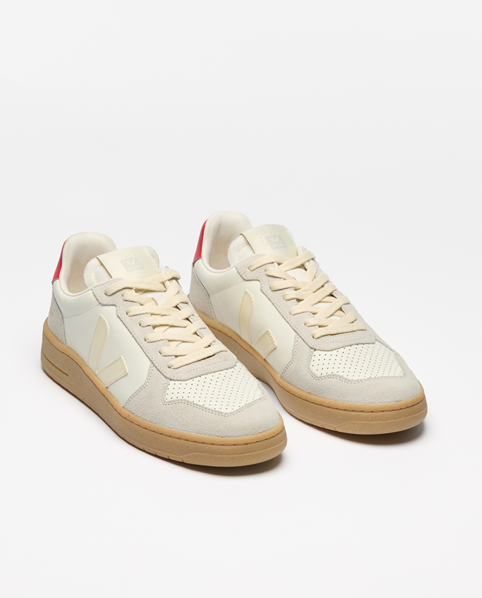 Sapatilhas Baskets v82 em Pele Branco Total-3