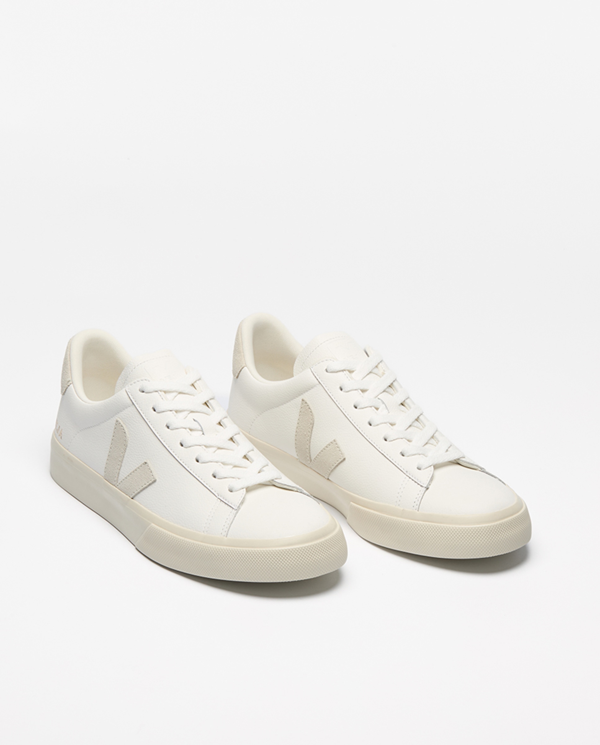 Sapatilhas Baskets Campo em Pele Branco Total-3