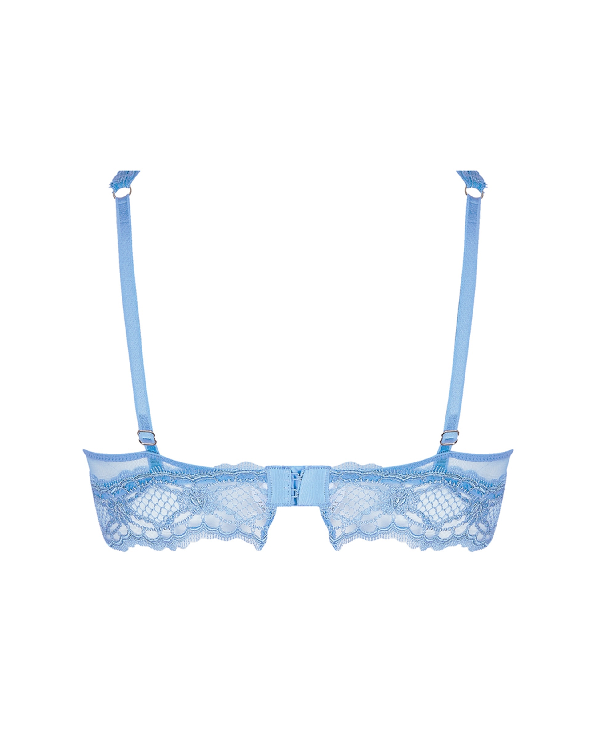 Soutien Triangular com Aros Azul-claro-6