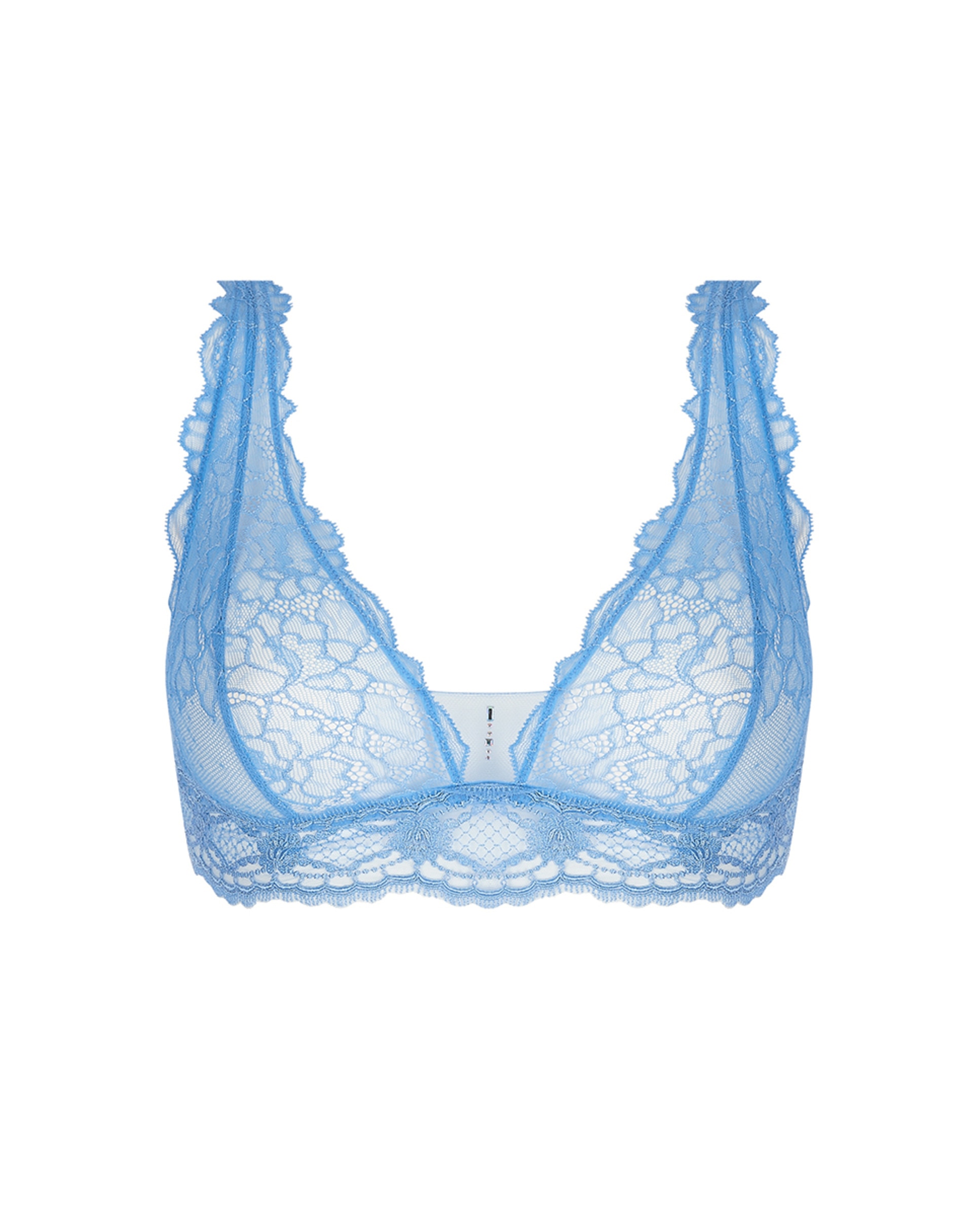 Soutien Triangular com Aros Azul-claro-5