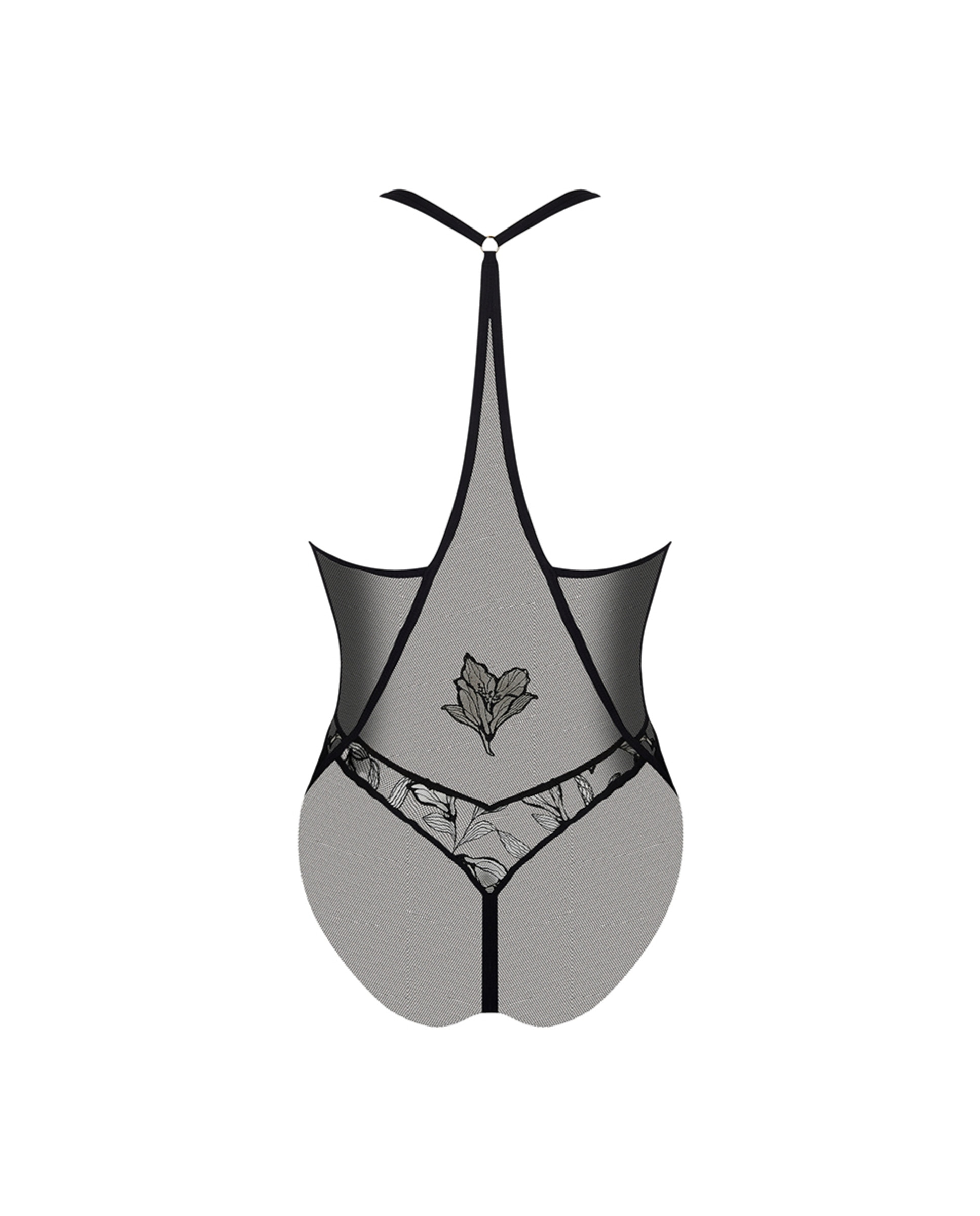 Body Sexy com Transparências Preto-5