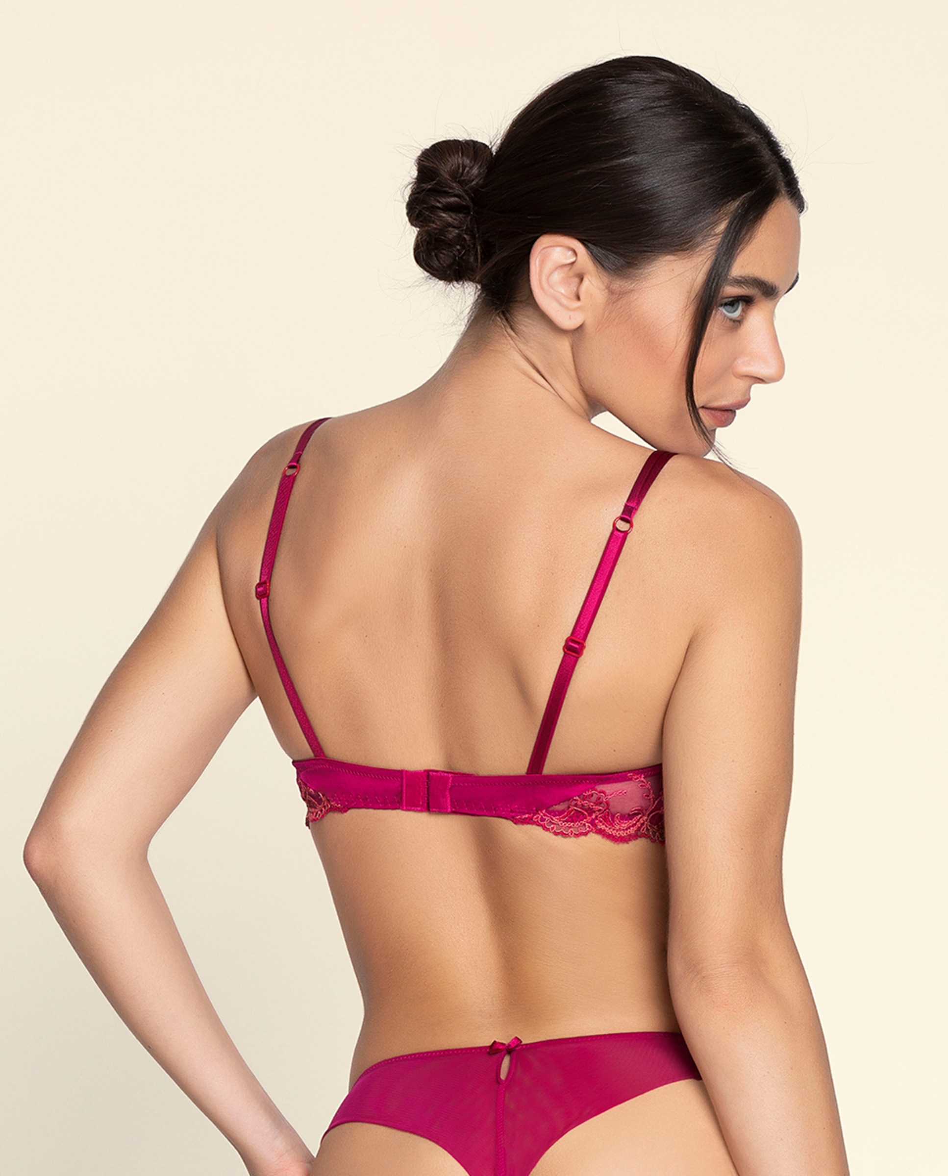 Soutien Push-up com EVA Foam Fúcsia-2