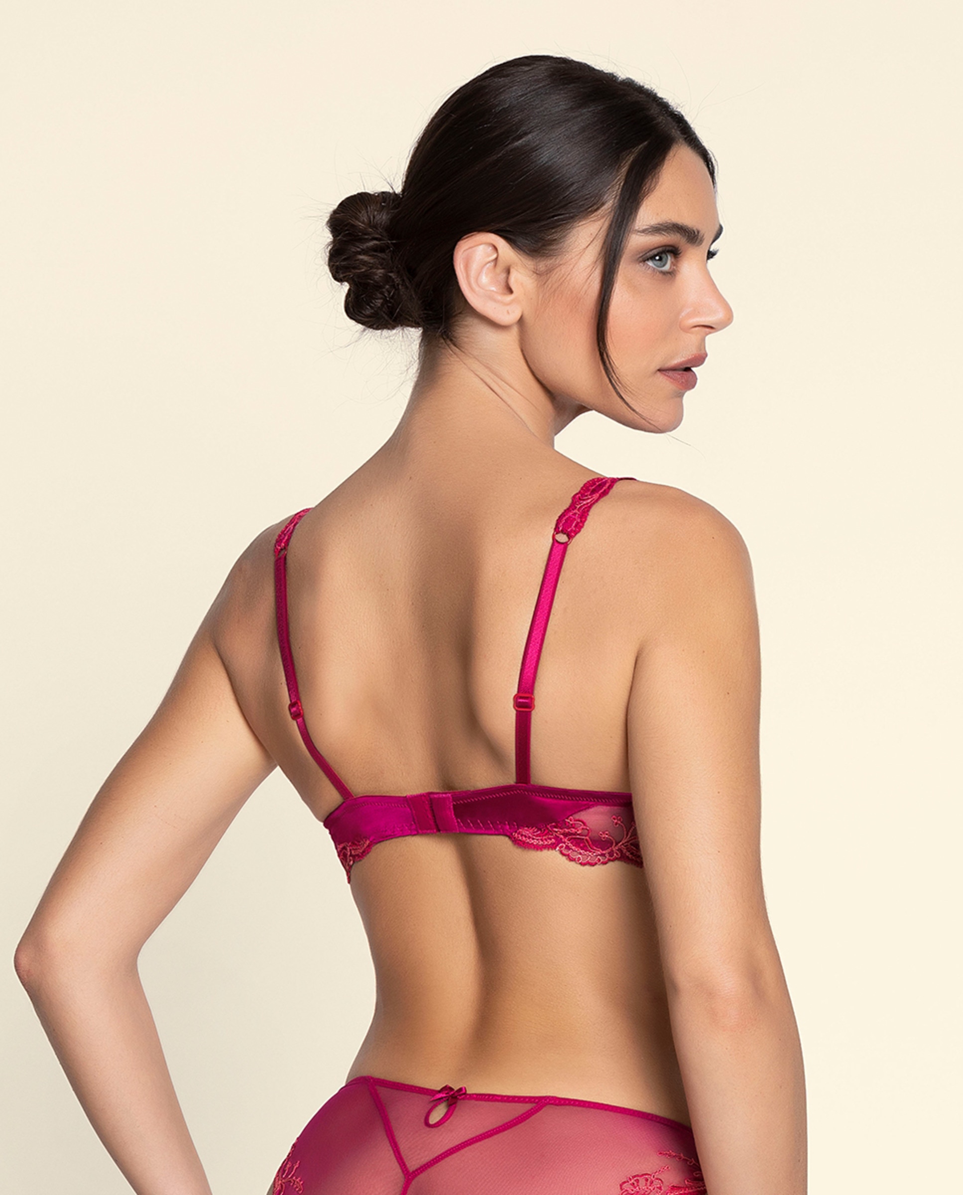 Soutien Splendeur Soie de Lise Charmel plus size com aro Fúcsia-2